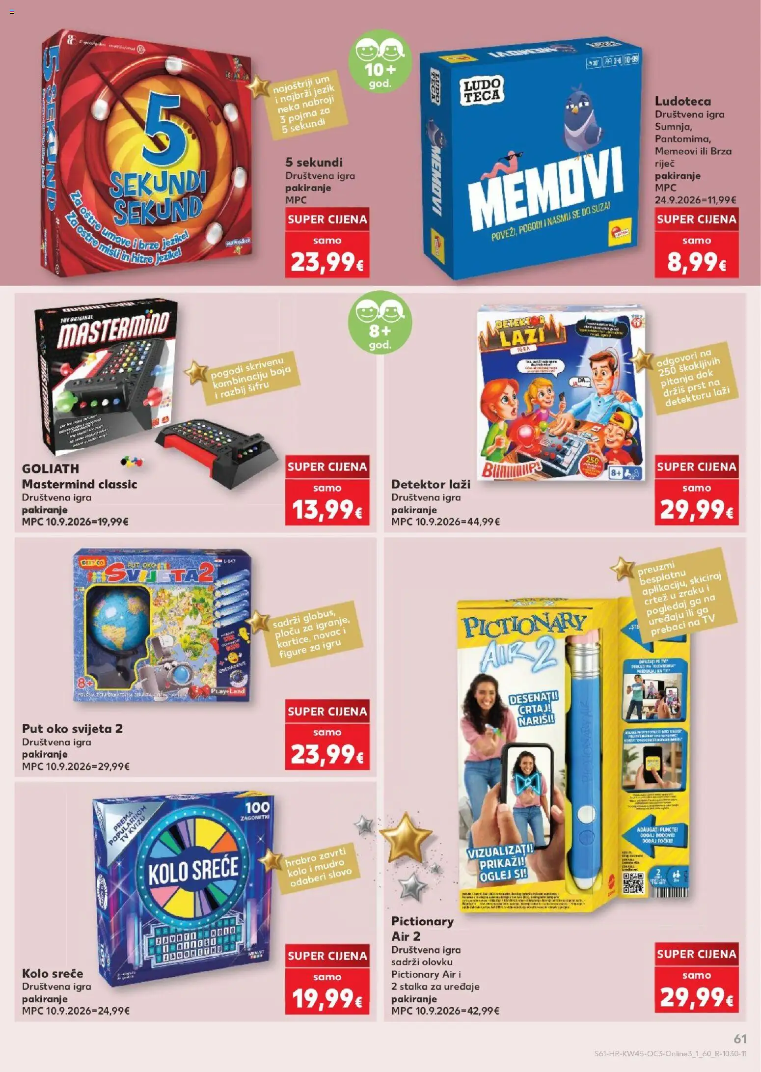 Kaufland katalog | vrijedi od 02.11.2026 | Stranica: 61 | Proizvodi: Tv, Igra