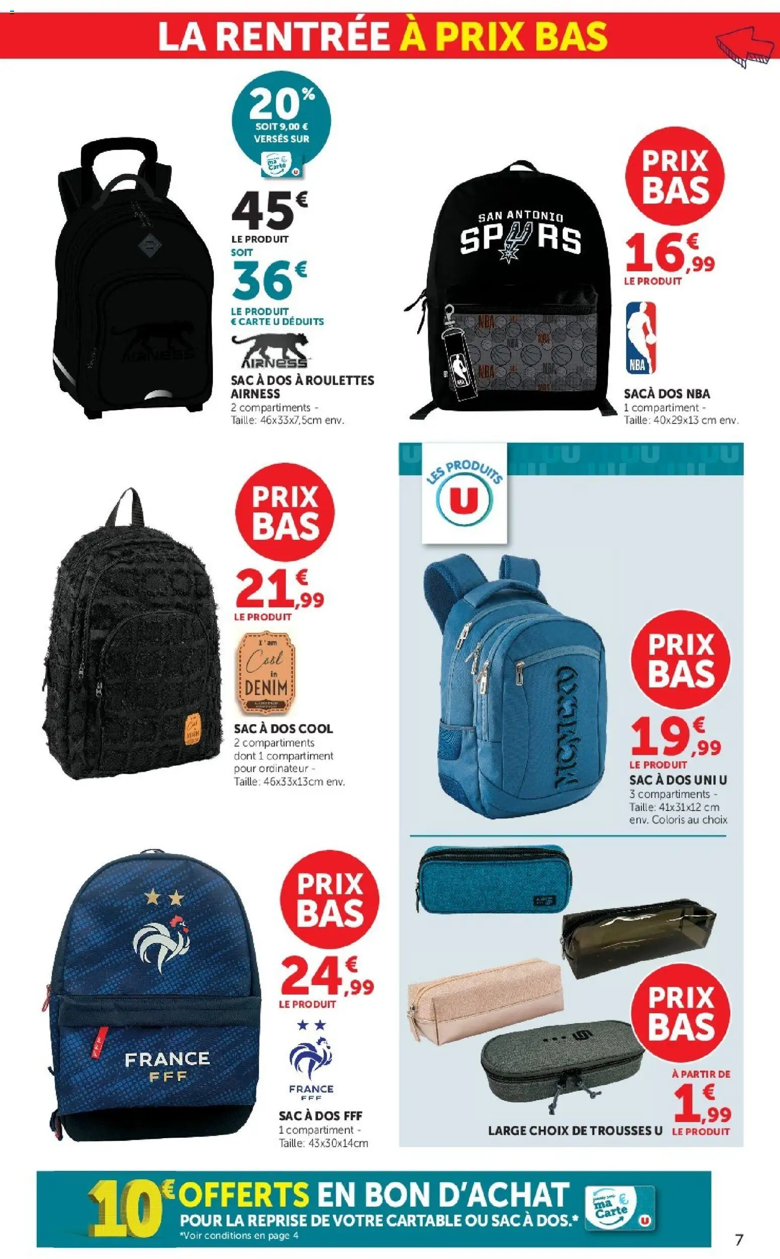 {H1} | Page: 7 | Produits: Ordinateur, Sac, Cartable, Sac à dos