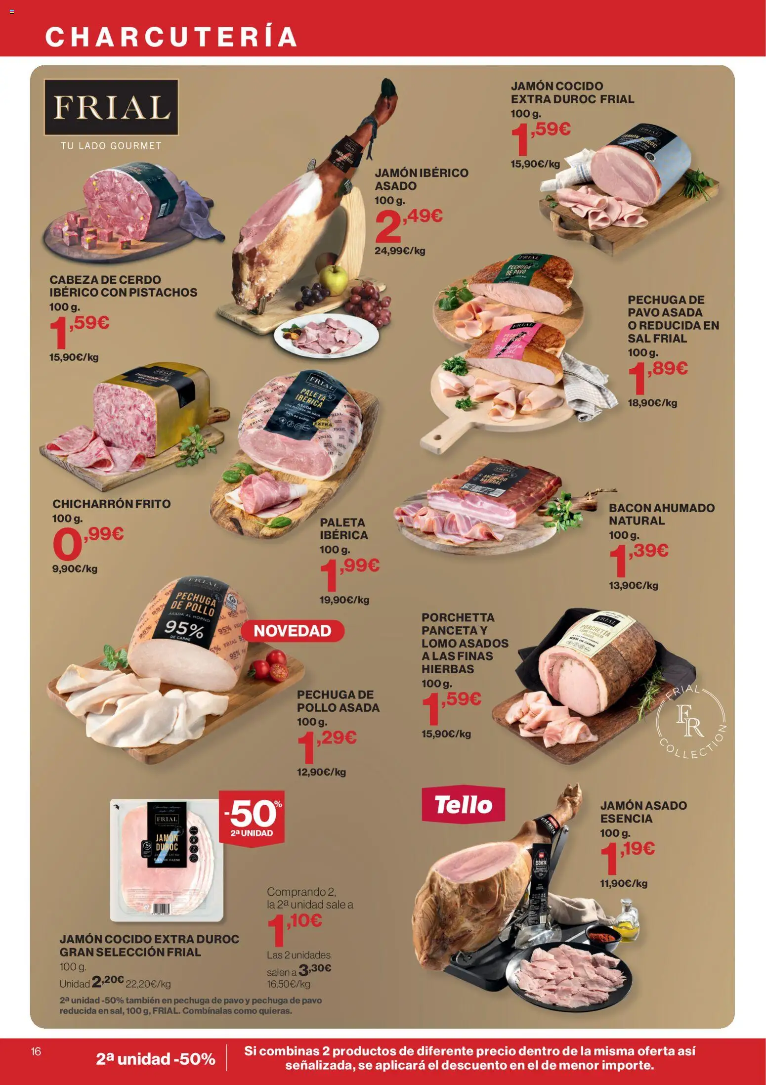 Hipercor catálogo │ válido desde el 06.05.2026 | Página: 16 | Productos: Jamón, Jamón cocido, Cerdo, Horno