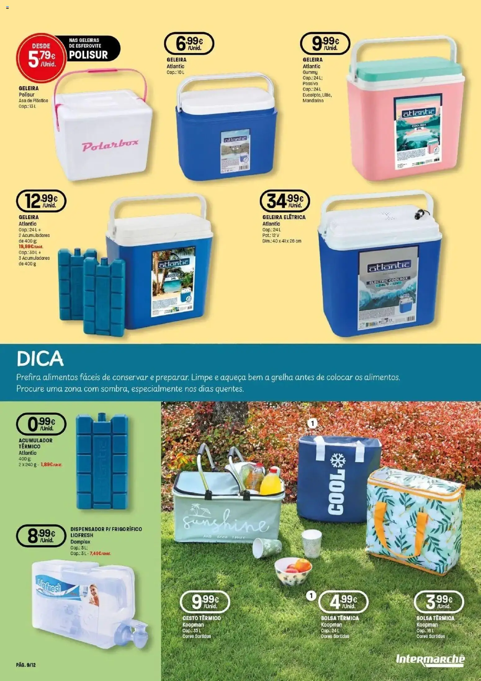 Intermarché - O melhor no verão │ válido de 18/06/2026 | Página: 9 | Produtos: Bolsa, Frigorífico