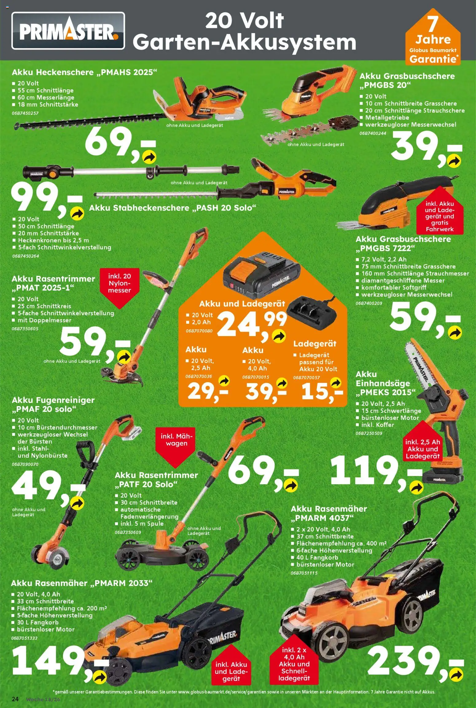 Globus Baumarkt - Prospekt für Weinstadt-Endersbach – gültig ab 27.04.2026 | Seite: 24 | Produkte: Rasenmäher, Koffer, Ladegerät