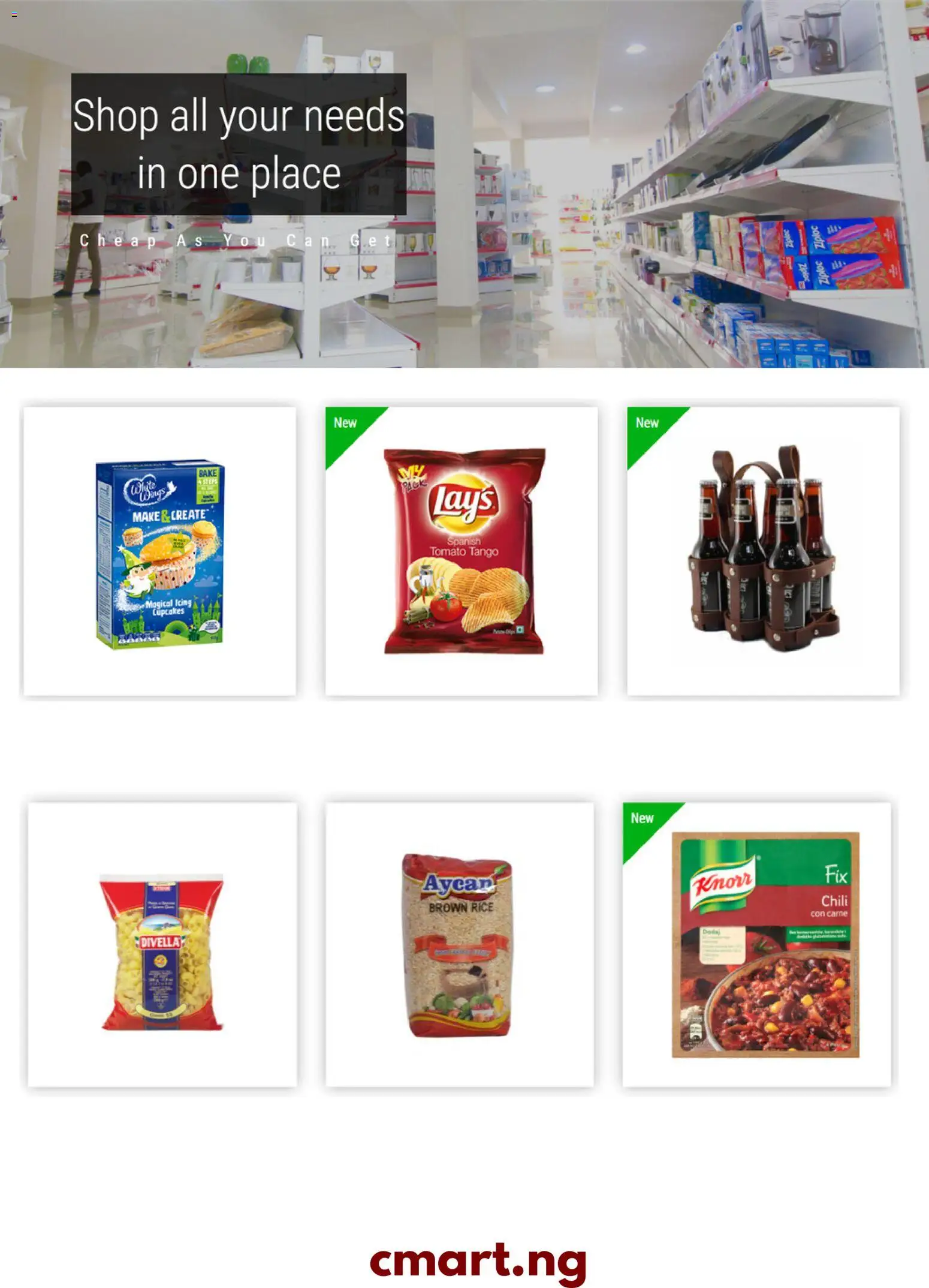 CMart Supermarket Catalogue valid from 01/10/2026 | Page: 2 | Products: Brown rice, Chili, Tomato, Rice
