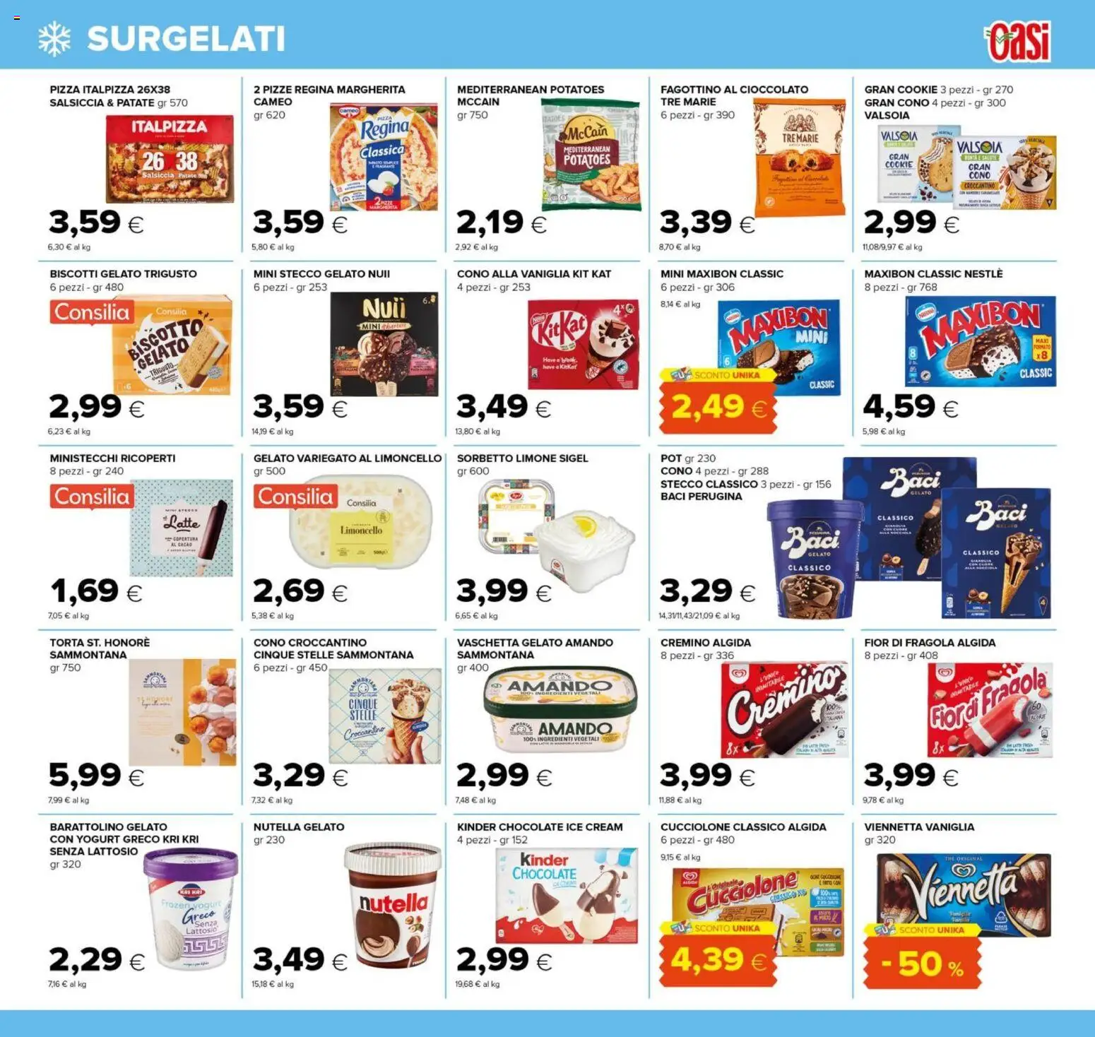 Volantino Oasi del 21/08/2026 | Pagina: 15 | Prodotti: Cioccolato, Latte, Torta, Ingredienti