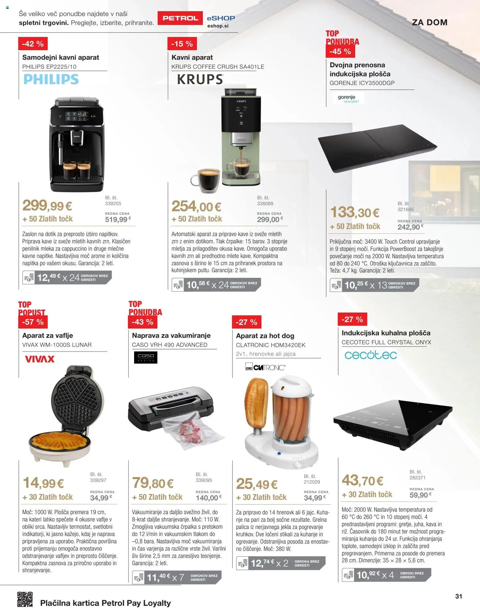 Novi Petrol katalog ponudbe – veljaven od 02.07.2026 | Stran: 35 | Izdelki: Kuhalna plosca, Teza, Jajca, Časovnik