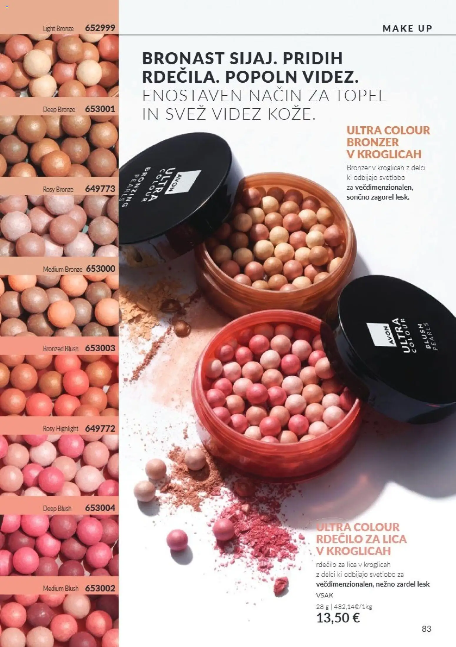 Novi Avon katalog ponudbe – veljaven od 01.11.2026 | Stran: 83 | Izdelki: Rdečilo za lica, Bronzer