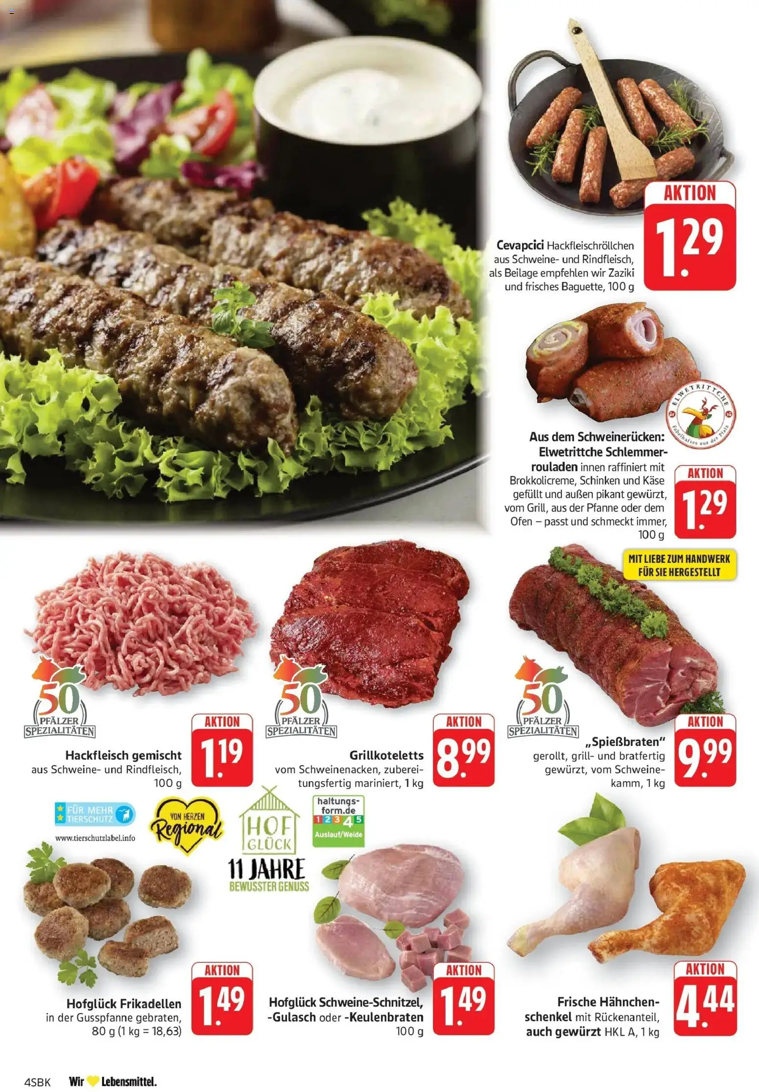 Edeka prospekt Pirmasens – gültig ab 08.06.2026 | Seite: 4 | Produkte: Grill, Hahnchen, Hahnchenschenkel, Schweinerucken