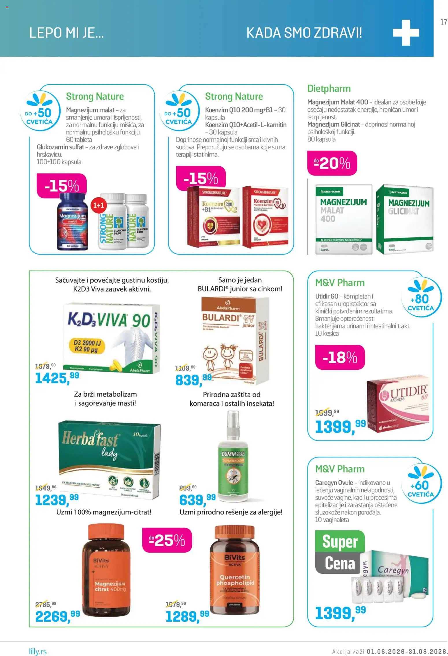 Lilly drogerie katalog - važi od 01.08.2026 | Strana: 17 | Proizvode: Kapsula, Miš