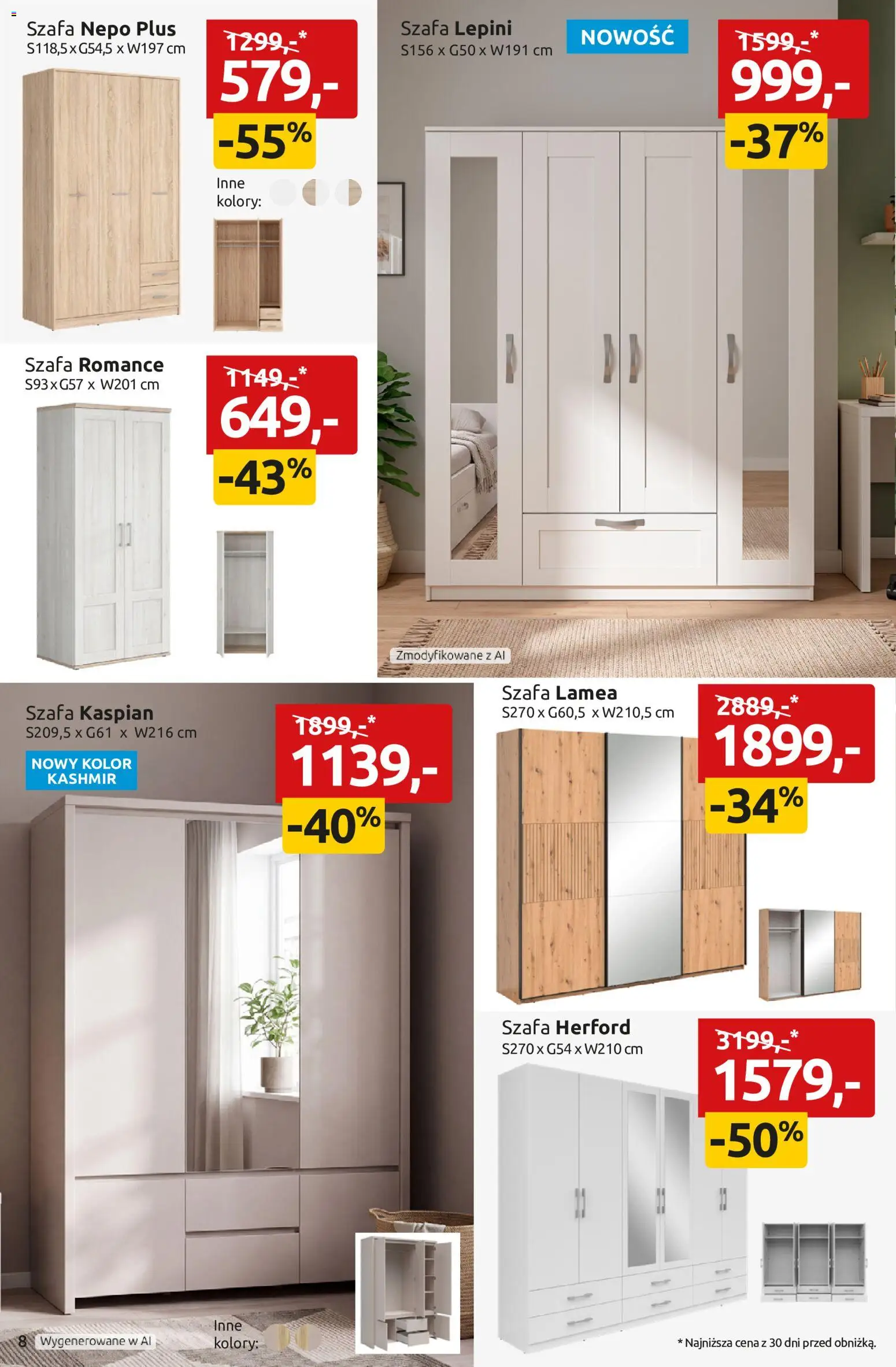 Black Red White promocje od 07.09.2026 | Strona: 8 | Produkty: Szafa