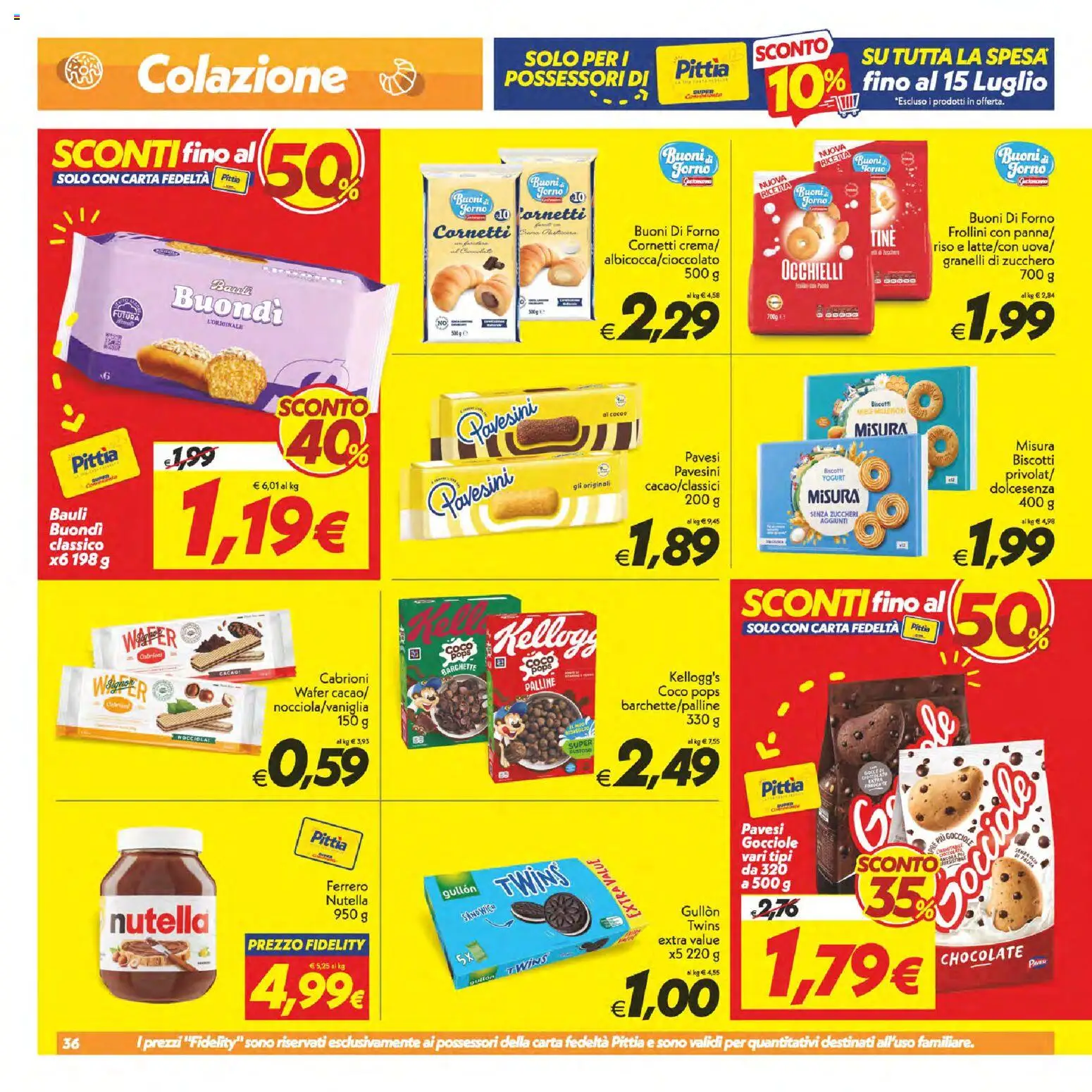 Volantino SuperConveniente del 02/07/2026 | Pagina: 36 | Prodotti: Riso, Zucchero, Nutella, Cacao