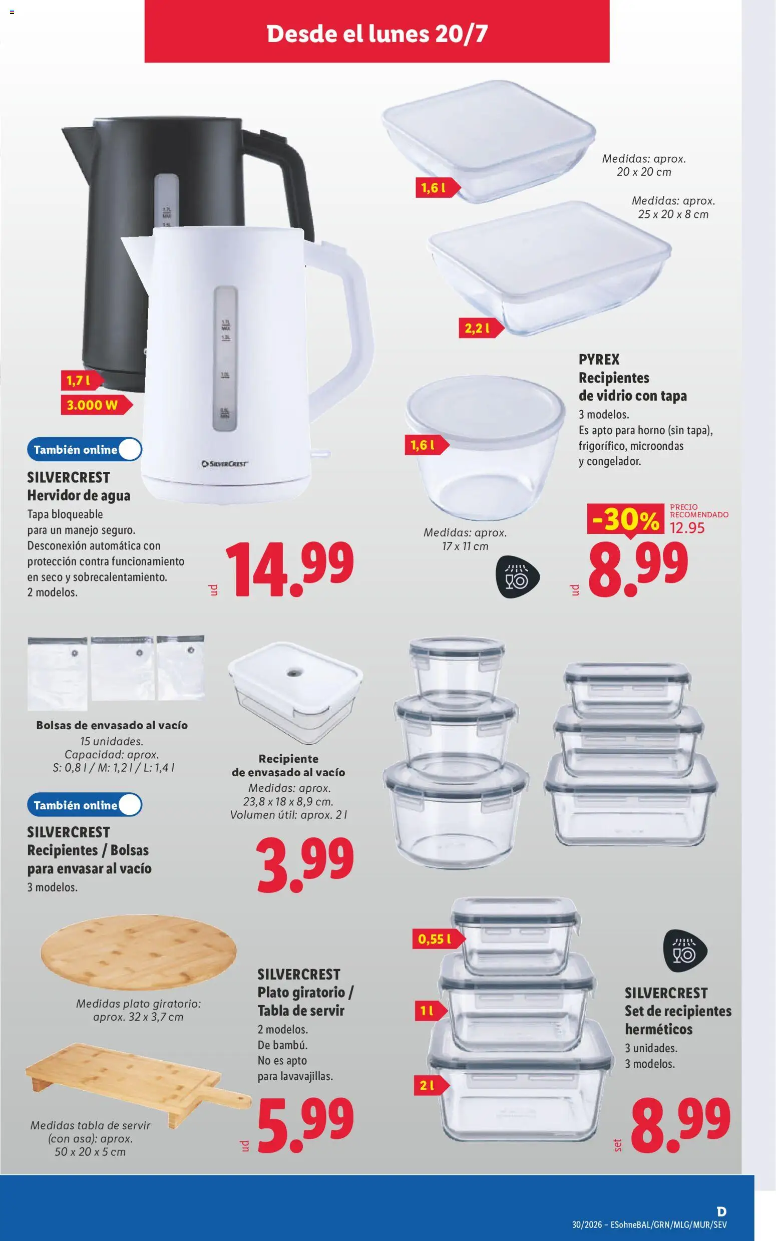 Lidl folleto de bazar │ válido desde el 20/07/2026 | Página: 11 | Productos: Horno