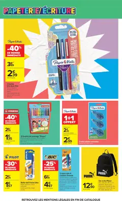 Carrefour - Prévisualisation de Carrefour catalogue valide à partir de 23/06/2026 | Page: 66 | Produits: Sac, Correcteur, Stylo, Sac à dos