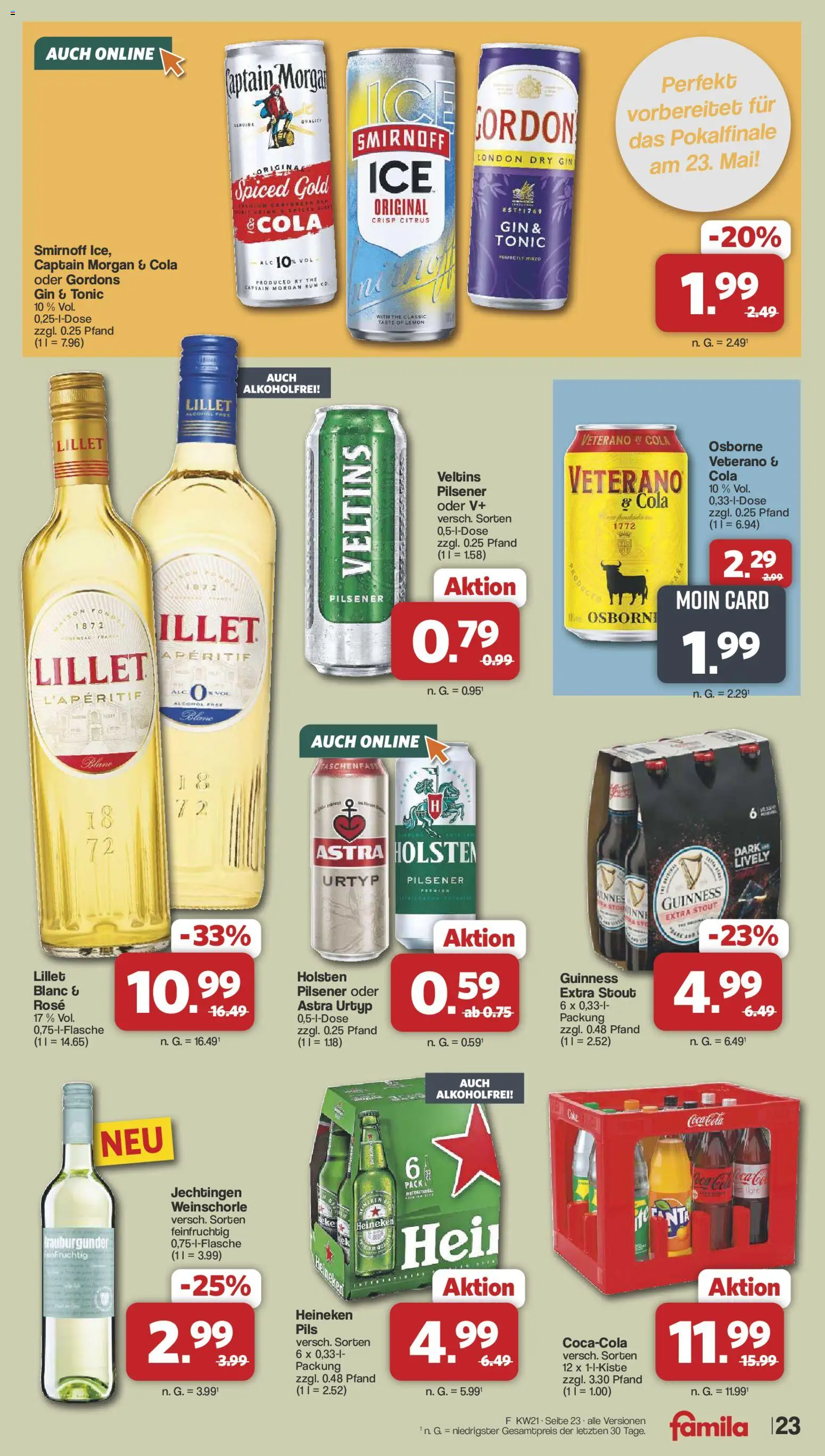 Famila Nordwest Prospekt 	 – gültig ab 18.05.2026 | Seite: 23 | Produkte: Cola, Rum, Pils, Veltins