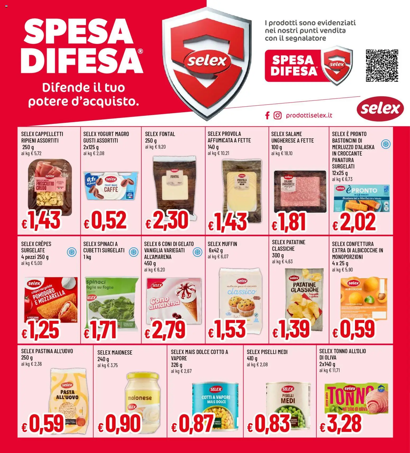 Volantino Famila del 30/07/2026 | Pagina: 18 | Prodotti: Merluzzo, Pomodoro, Pinne, Mais