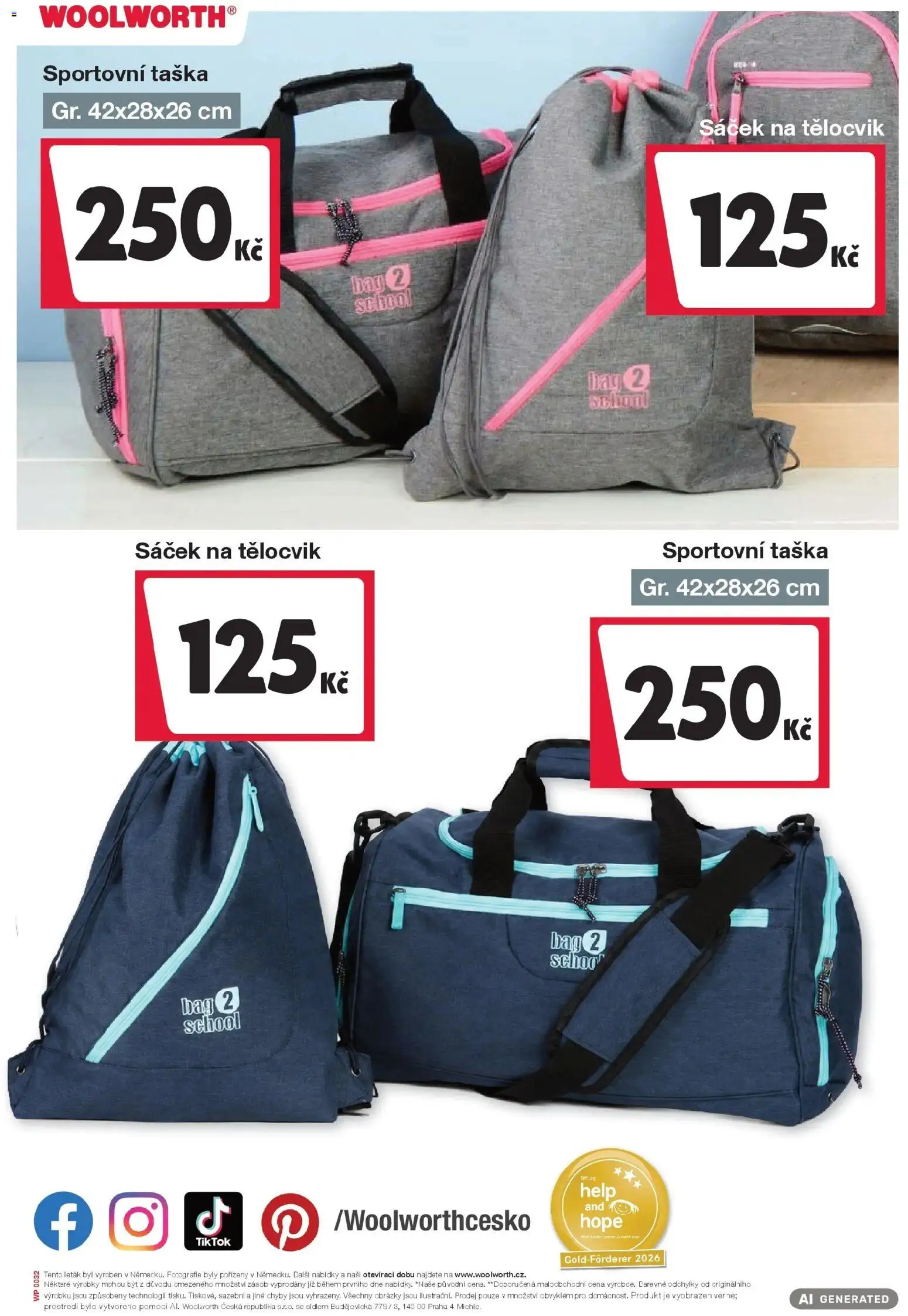 Woolworth leták - Třebíč od 21.08.2026 - akční nabídka | Strana: 21 | Produkty: Taška, Sáček