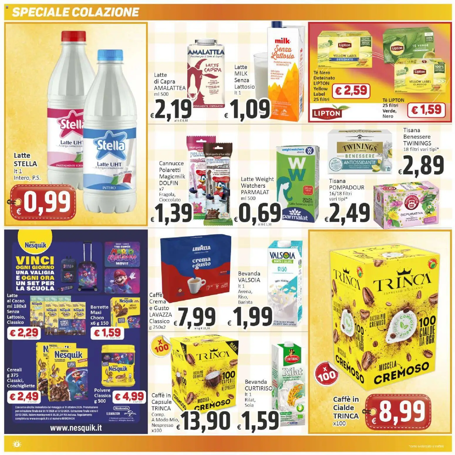 Volantino Paghi Poco del 22/09/2026 | Pagina: 2 | Prodotti: Riso, Tè, Tè nero, Lavazza