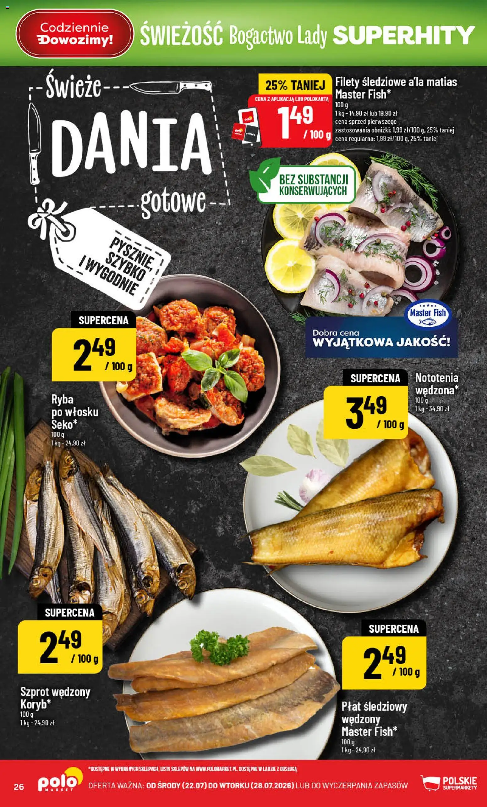 POLOmarket gazetka od 22.07.2026 | Strona: 26 | Produkty: Ryba