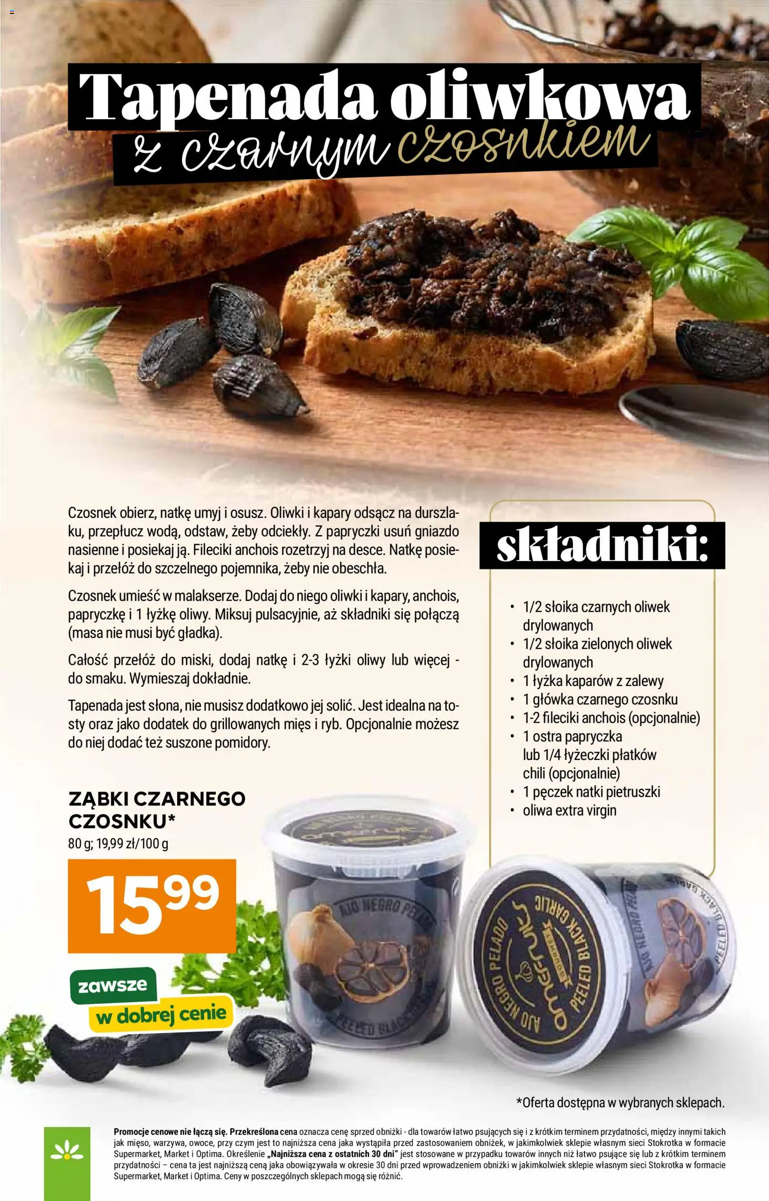 Stokrotka gazetka od 28.05.2026 | Strona: 13 | Produkty: Czosnek, Kapary, Stokrotka, Oliwa extra virgin