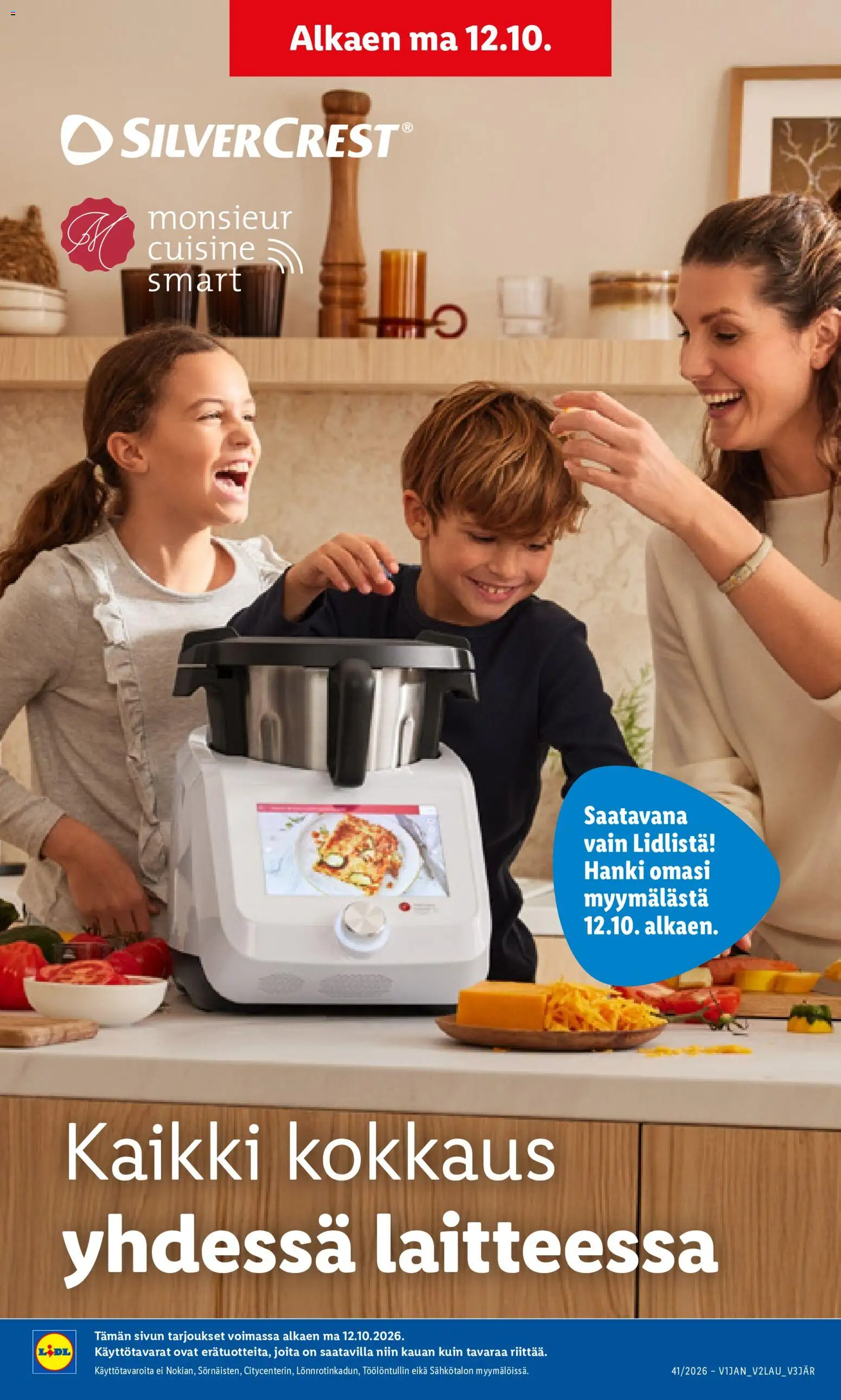 Lidl Monsieur Cuisine Smart – voimassa 12/10/2026 alkaen | Sivu: 1
