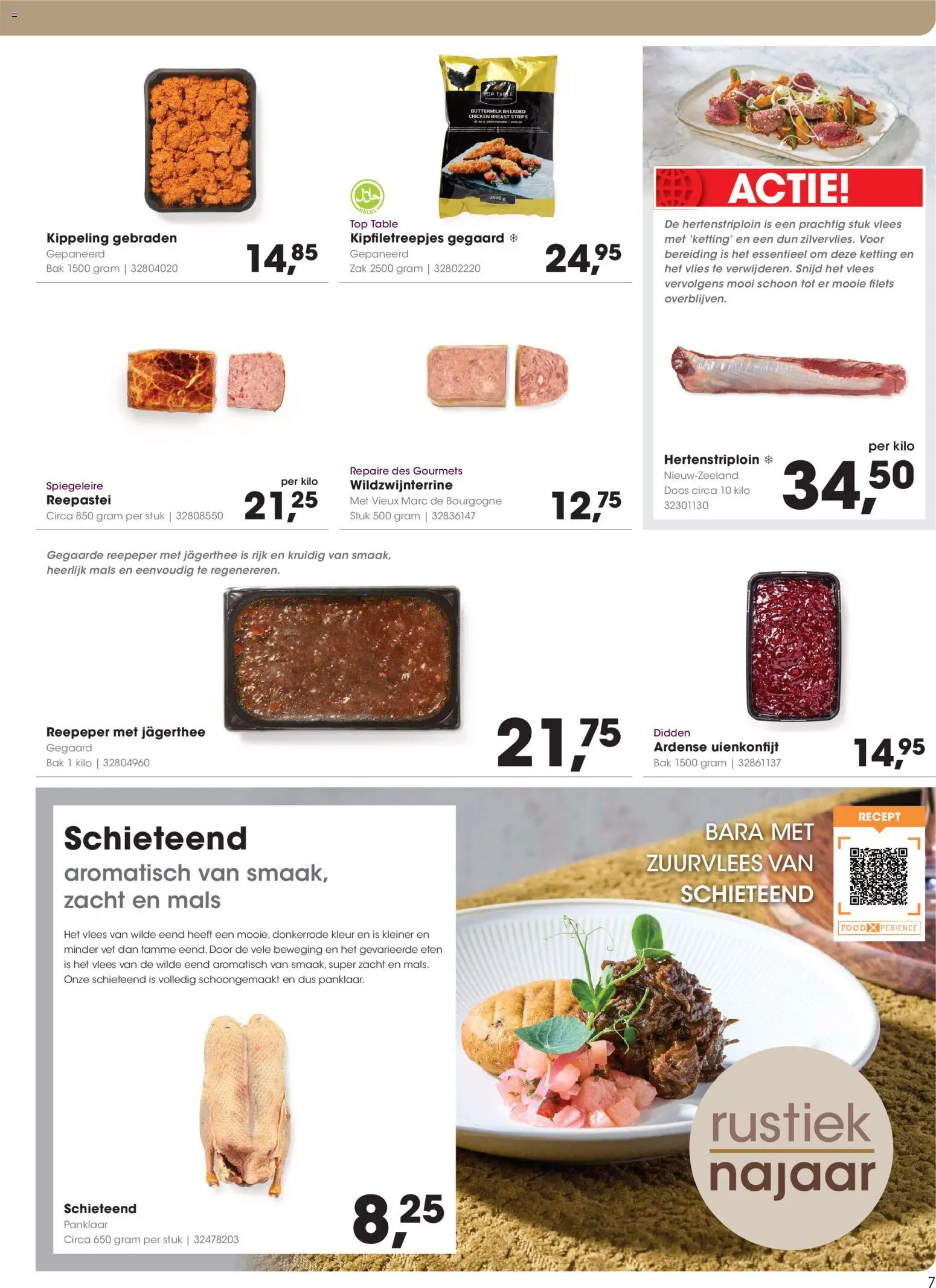 {H1} | Pagina: 7 | Producten: Vlees, Eend, Zak, Ketting