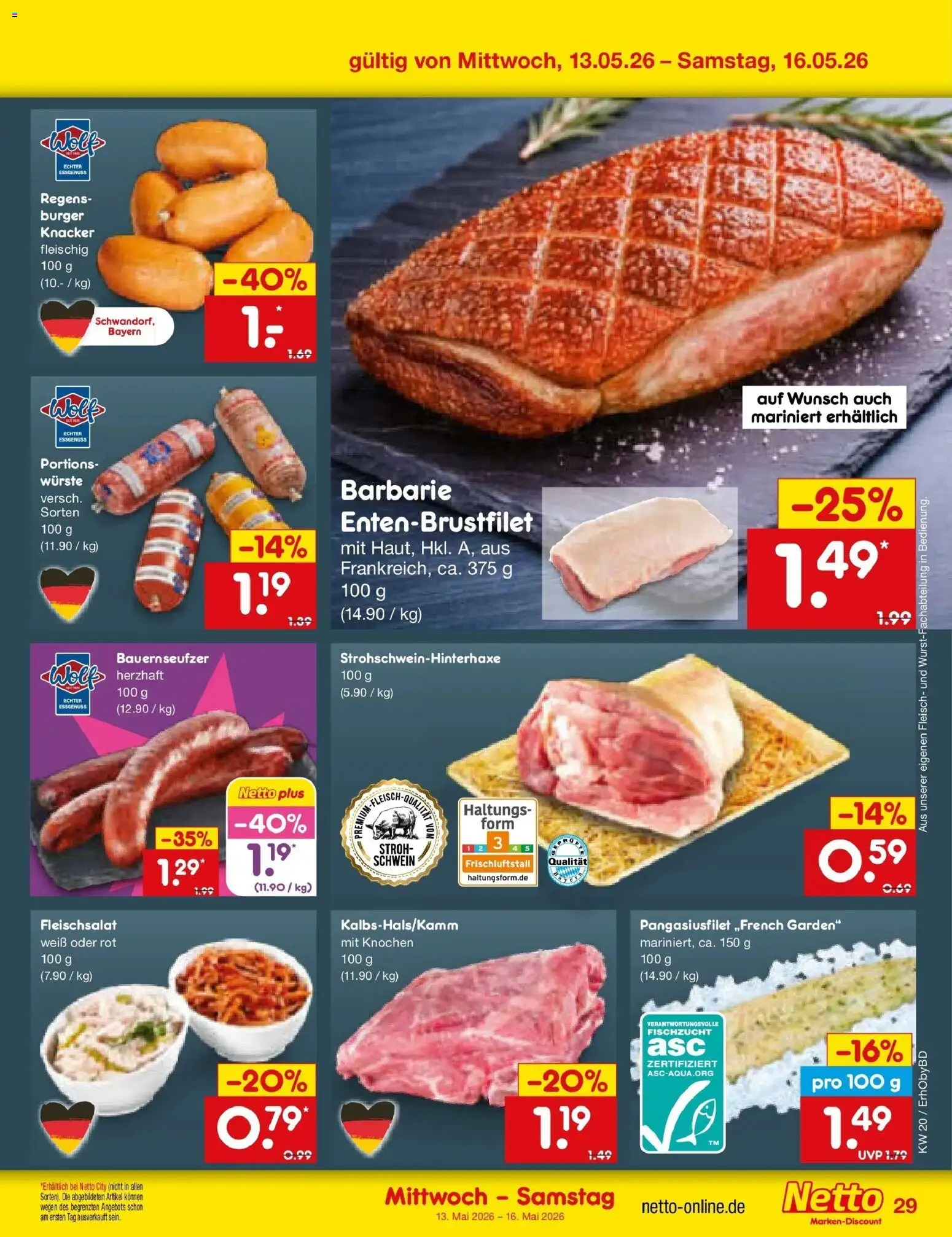 Netto Marken-Discount Prospekt Velden	 – gültig ab 10.05.2026 | Seite: 40 | Produkte: Burger, Fleisch