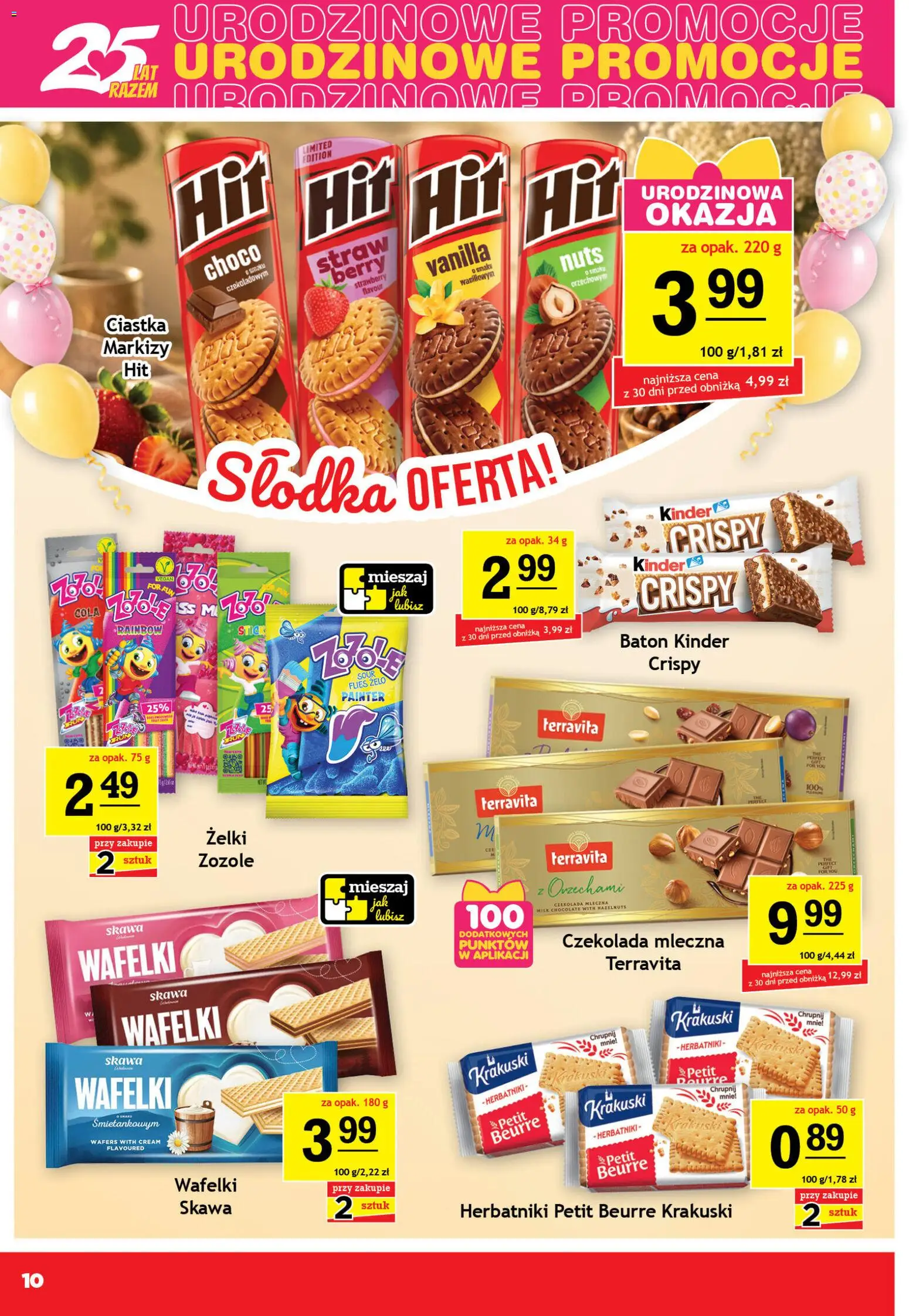 Gram Market gazetka od 09.09.2026 | Strona: 10 | Produkty: Herbatniki petit beurre, Baton, Wafelki, Żelki