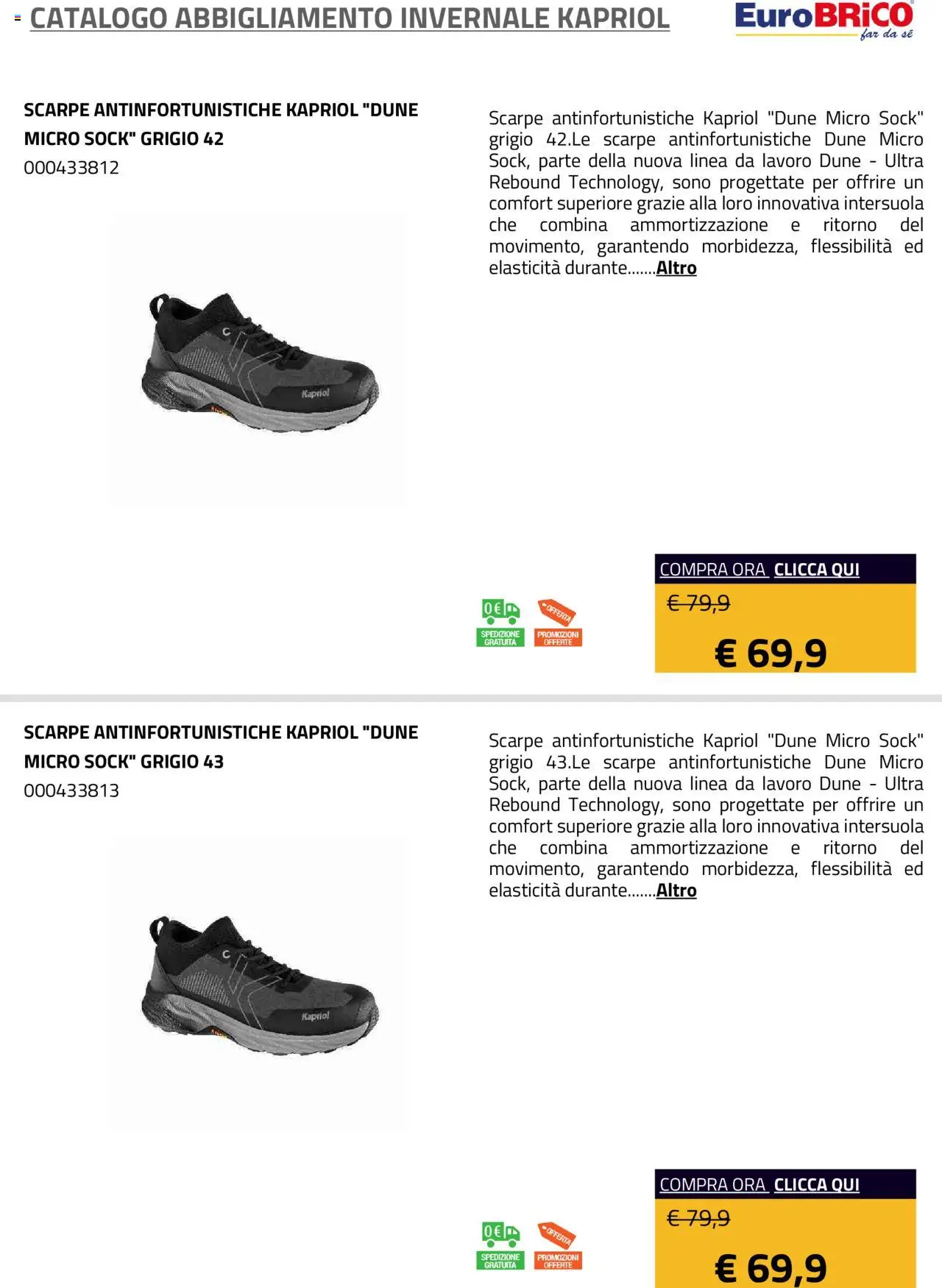 Volantino Eurobrico del 23.07.2025 | Pagina: 15 | Prodotti: Scarpe