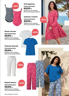 Pogląd oferty "Tchibo promocje" - ważna od 16.06.2026 | Strona: 3 | Produkty: Bluzka, Spodnie, Strój kąpielowy, Sukienka