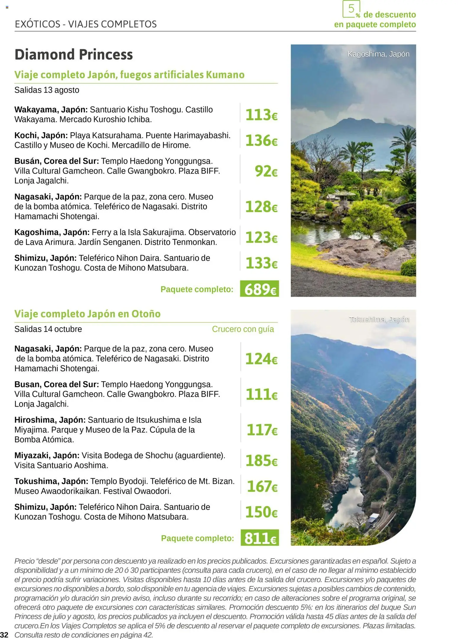 Viajes El Corte Inglés Excursiones Cruceros │ válido desde el 18.03.2026 | Página: 32