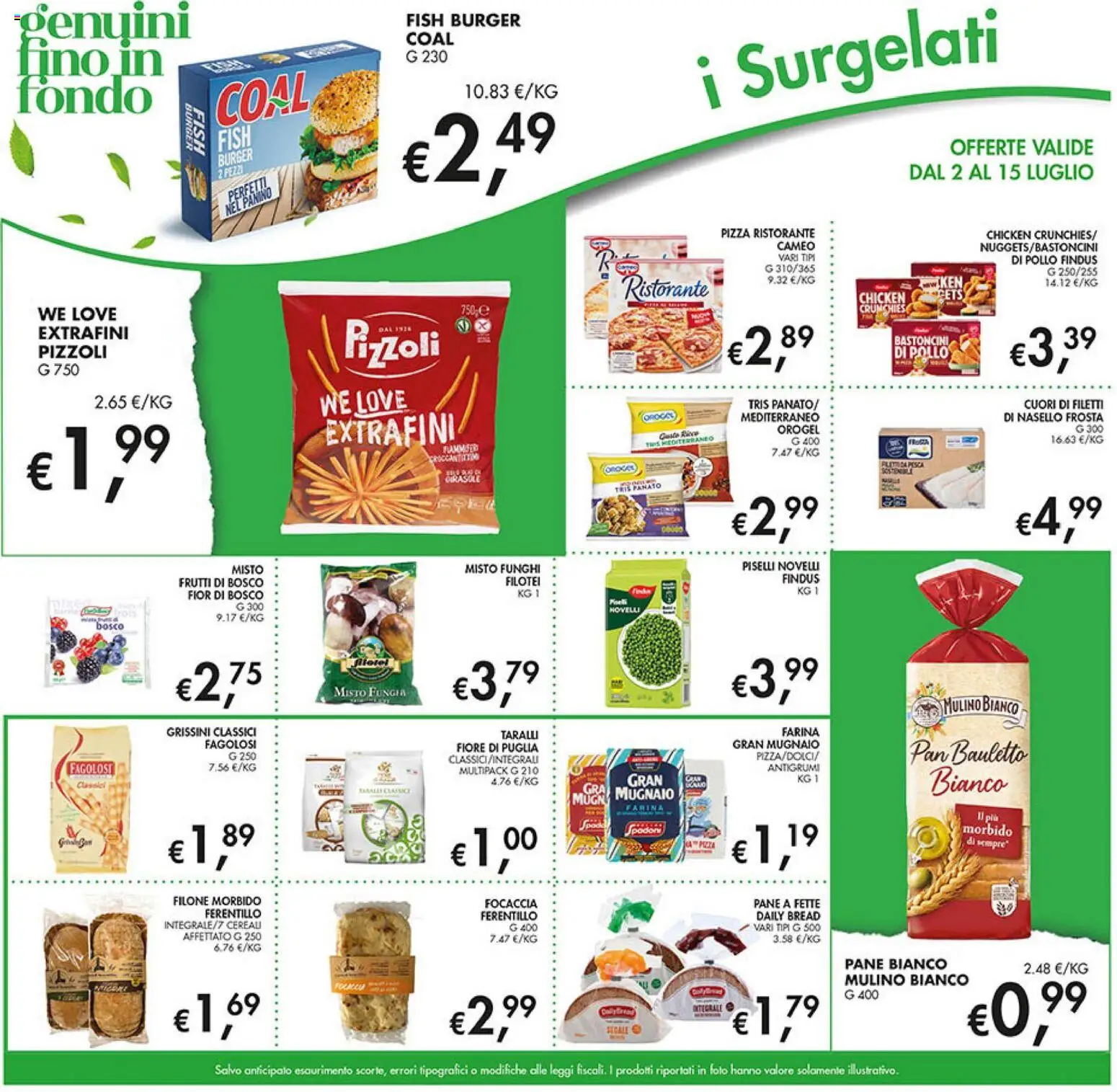 Volantino Coal del 02/07/2026 | Pagina: 11 | Prodotti: Pizza, Focaccia, Farina, Piselli