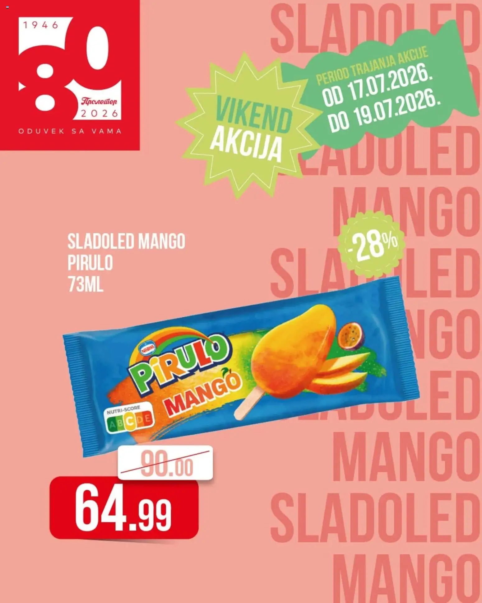 Metalac Proleter katalog - važi od 17.07.2026 | Strana: 6 | Proizvode: Sladoled, Mango