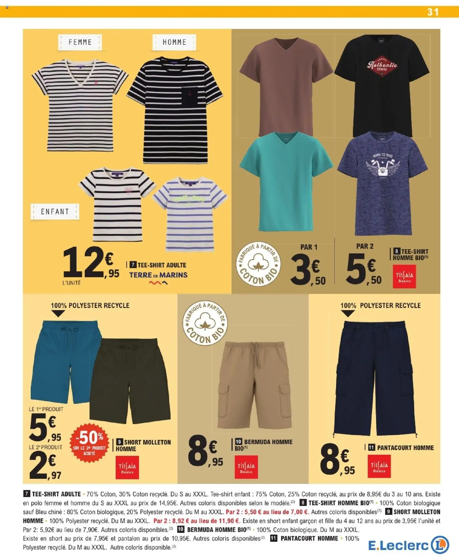 {H1} | Page: 31 | Produits: Bermuda, Polo, Coton, Pantalon