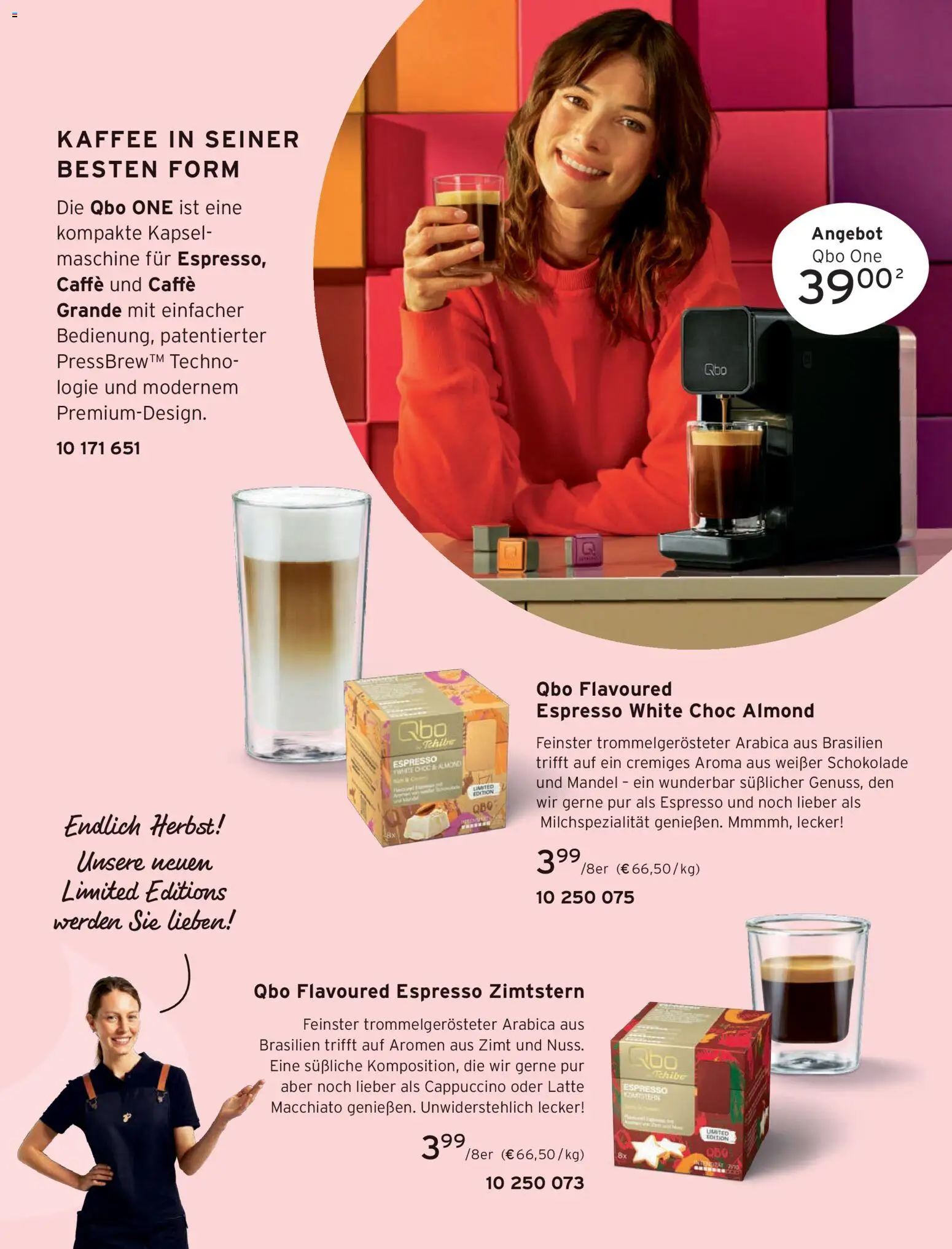 Tchibo Katalog Herbst – gültig ab 11.09.2026 | Seite: 189 | Produkte: Kaffee, Schokolade