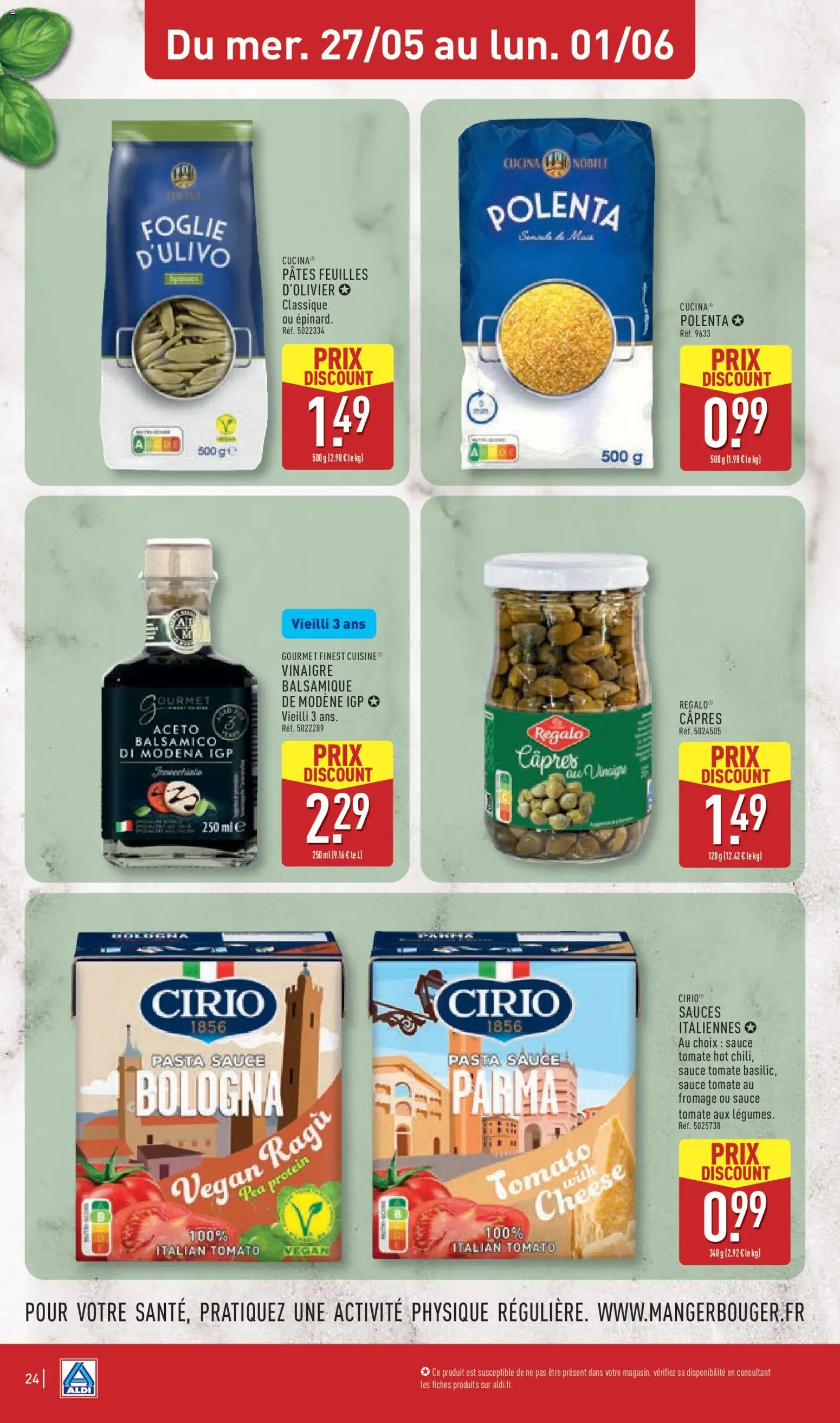 {H1} | Page: 26 | Produits: Fromage, Vinaigre, Pâtes