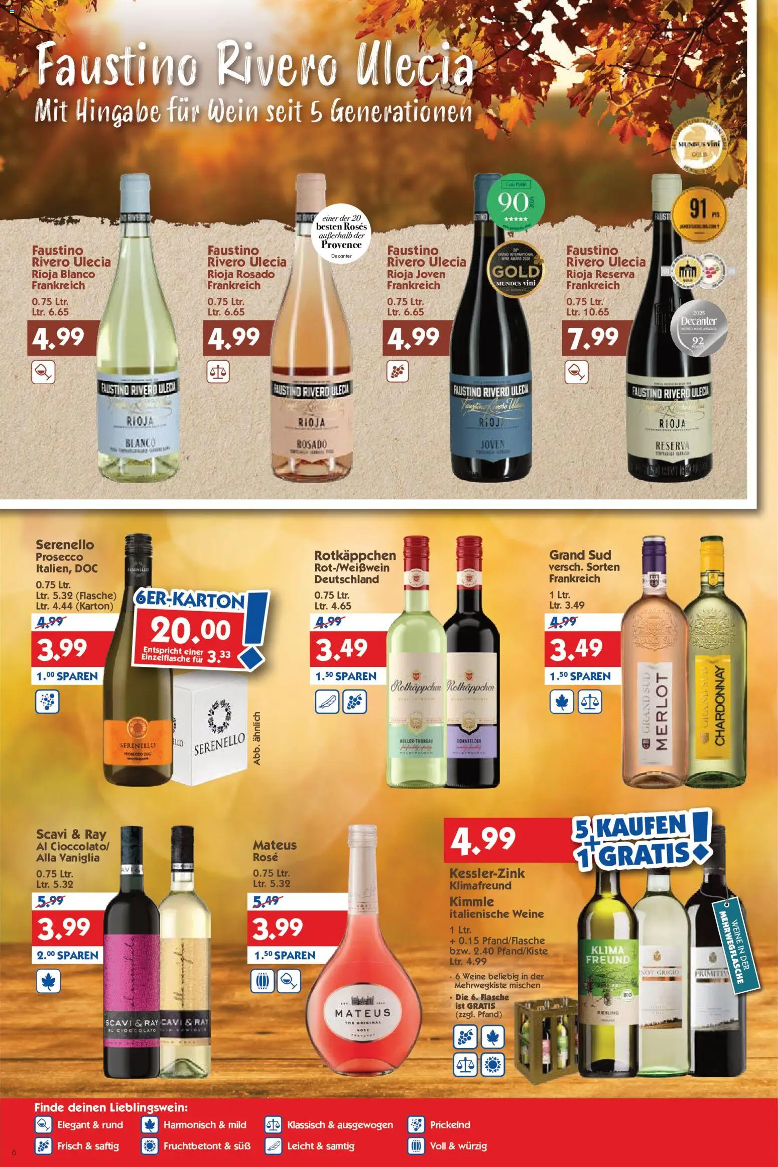 HOL’AB! Prospekt – gültig ab 07.09.2026 | Seite: 6 | Produkte: Merlot, Prosecco, Grand sud, Wein