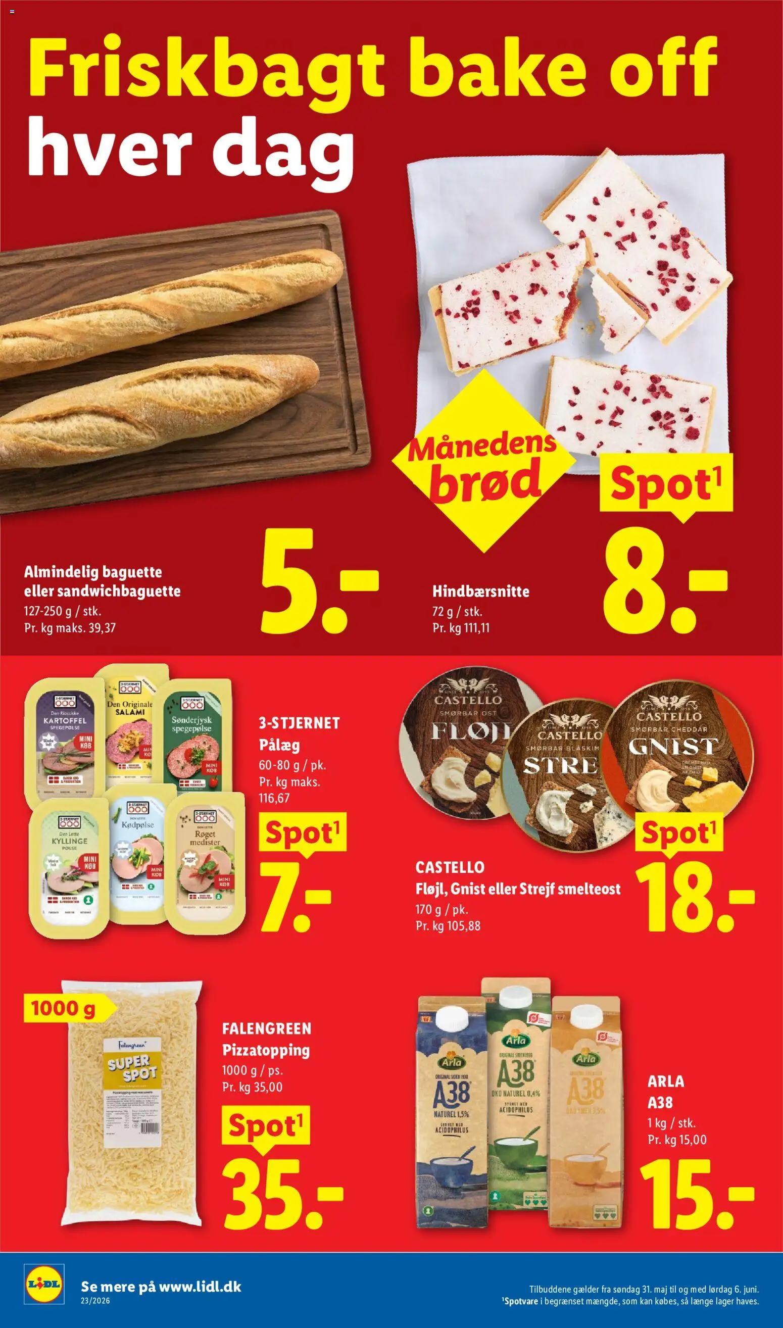 Lidl tilbudsavis – gyldig fra 31.05.2026 | Side: 8 | Produkter: Cheddar, Brød, Pålæg, Søm