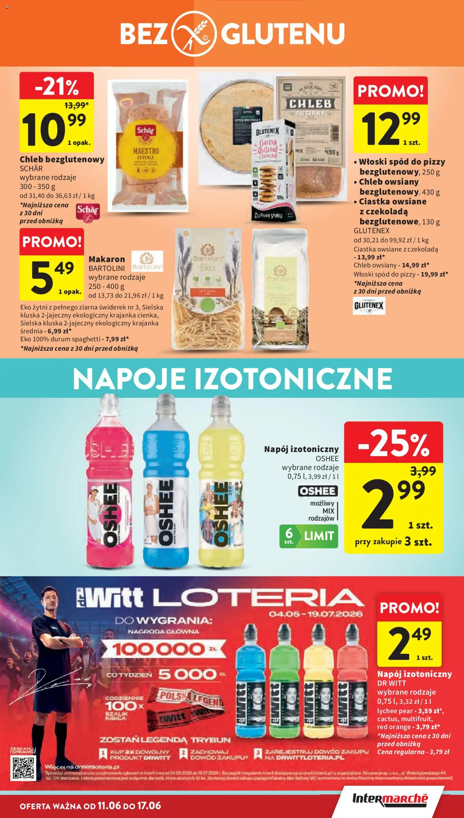 Intermarche gazetka od 11.06.2026 | Strona: 33 | Produkty: Czekolada, Chleb bezglutenowy, Ciastka, Ciastka owsiane