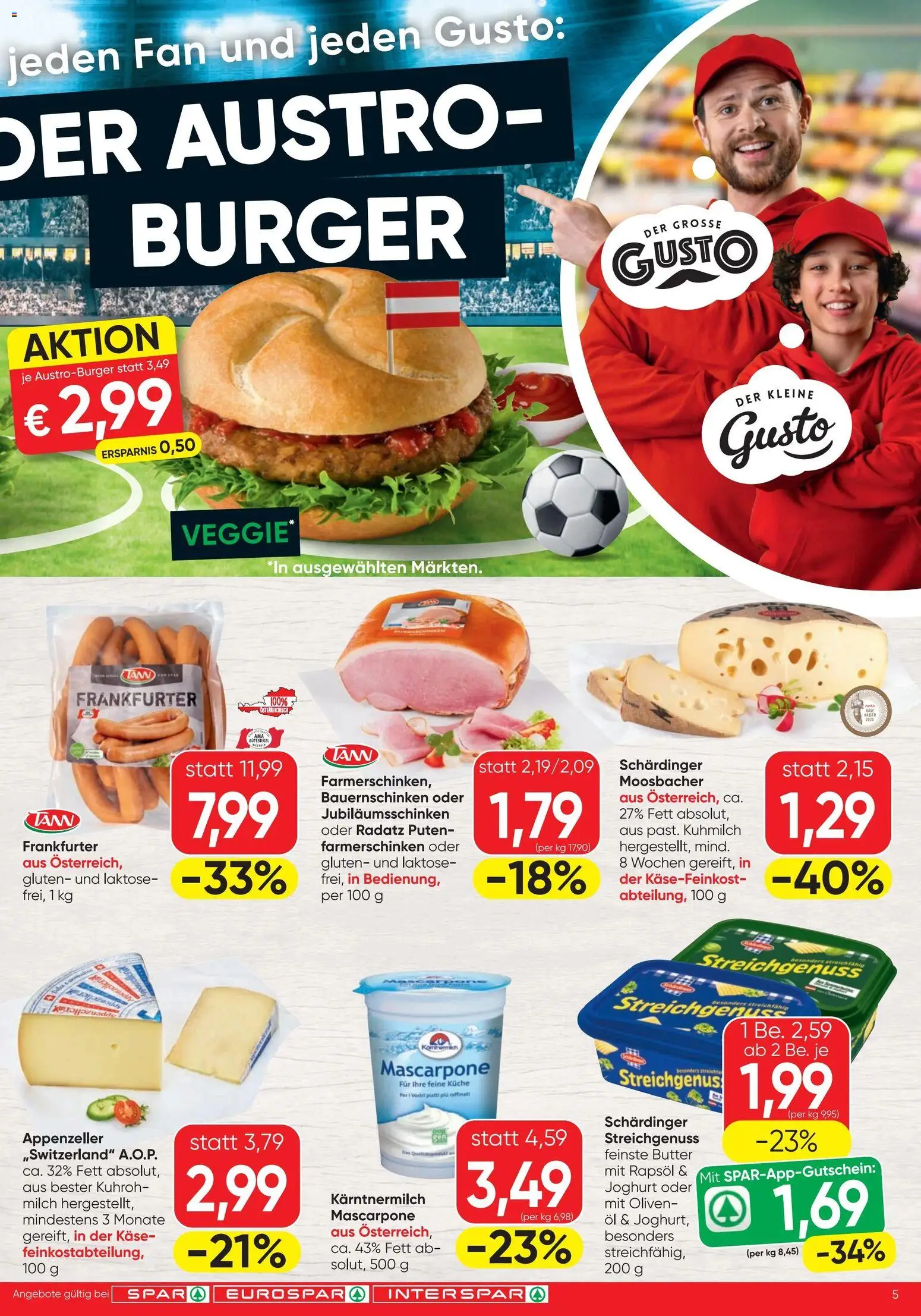 Spar - Flugblatt gültig ab 11.06.2026 | Seite: 5 | Produkte: Milch, Butter, Joghurt, Öl