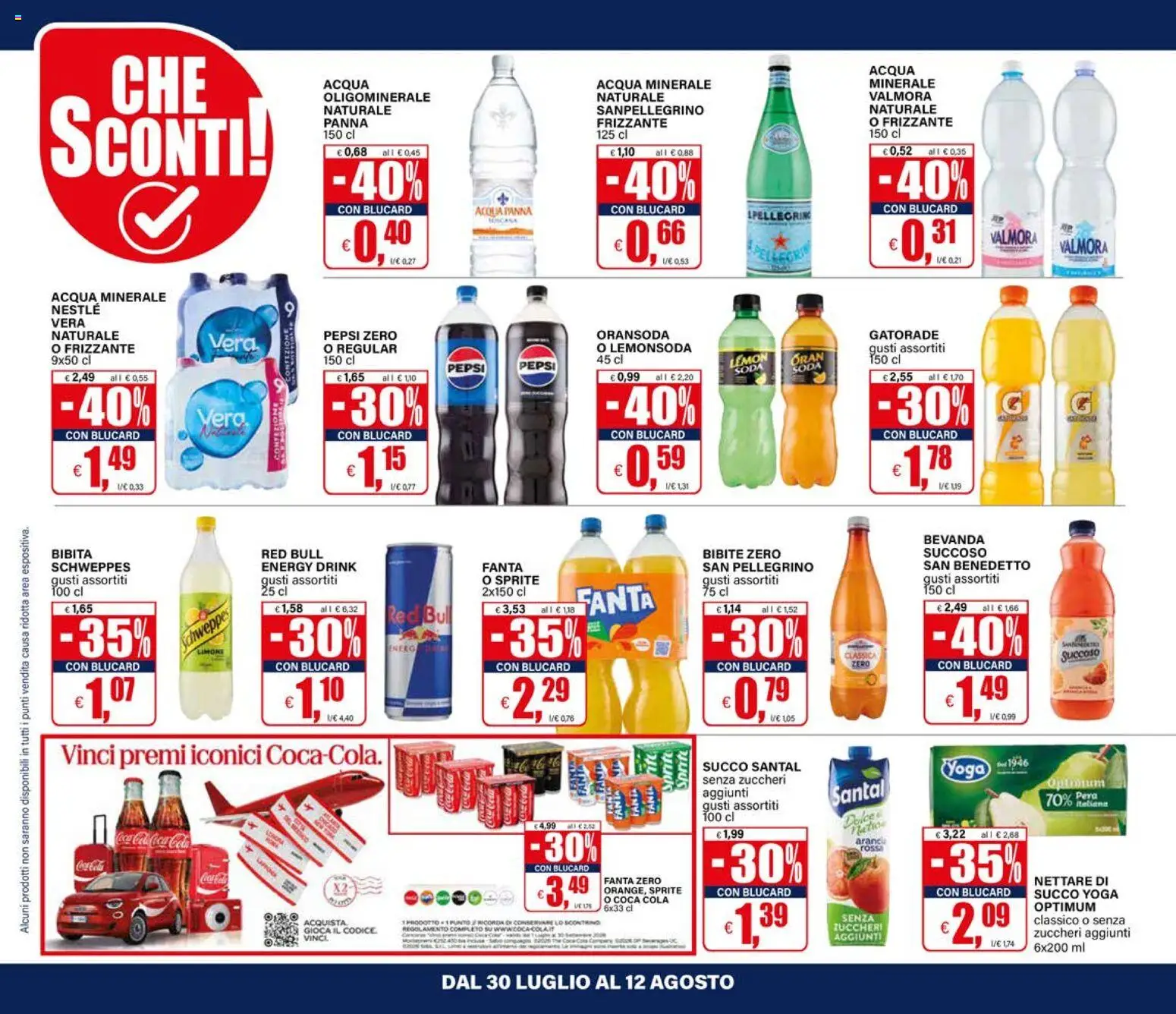 Volantino Il Gigante del 30/07/2026 | Pagina: 24 | Prodotti: Acqua, Fanta, Bibita, Coca Cola