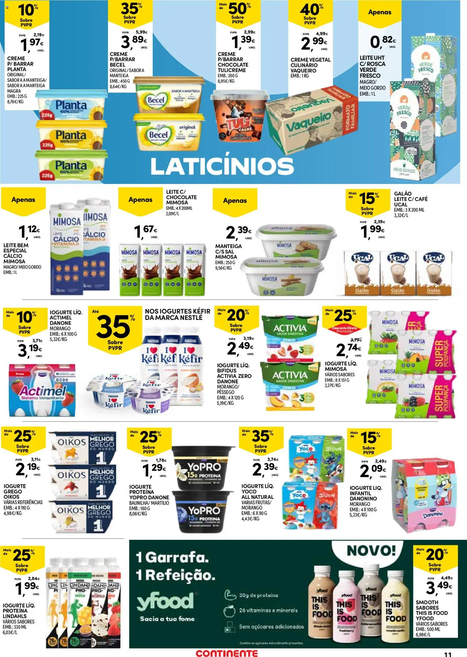 Continente Açores  │ válido de 14.05.2026 | Página: 11 | Produtos: Sal, Manteiga, Nestlé, Chocolate