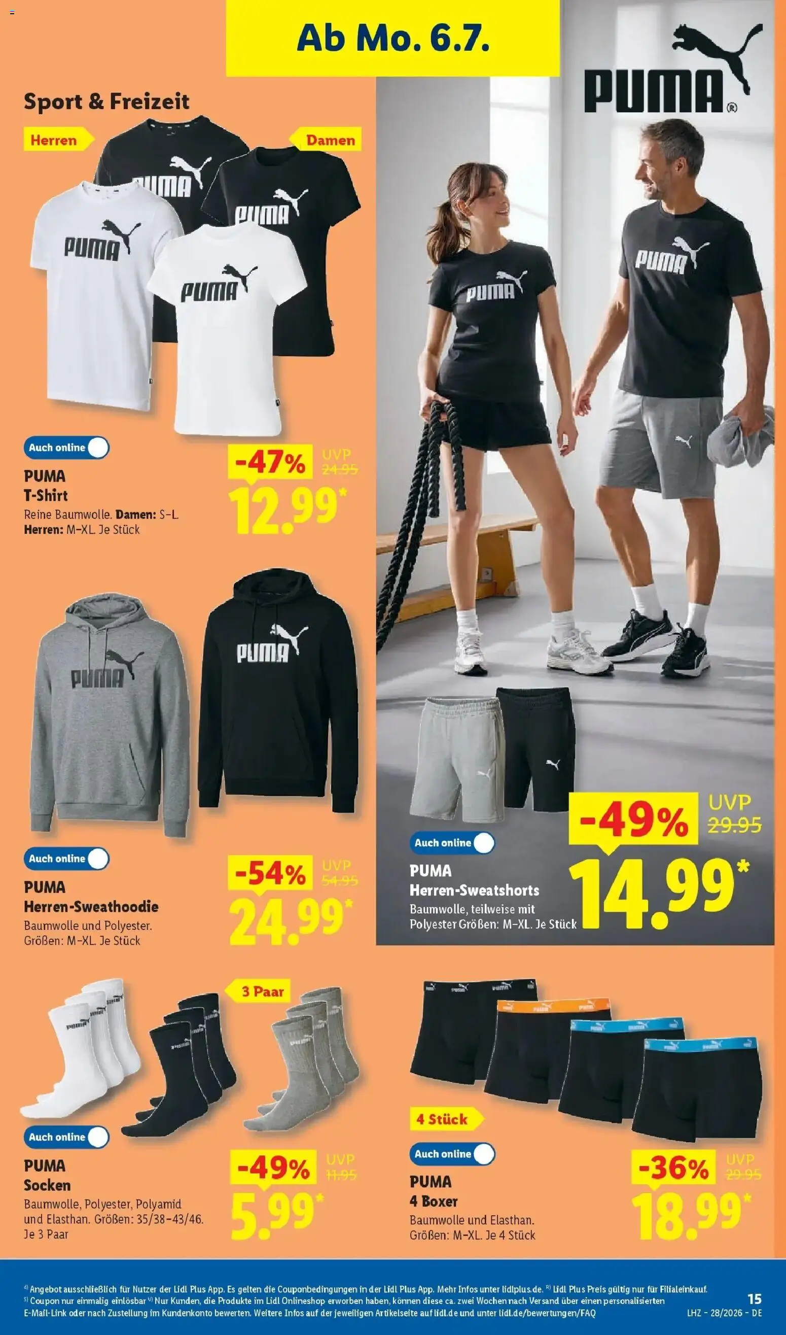 Lidl Prospekt Wahlstedt – gültig ab 06.07.2026 | Seite: 33 | Produkte: T-Shirt, Hoodie, Socken, Boxer