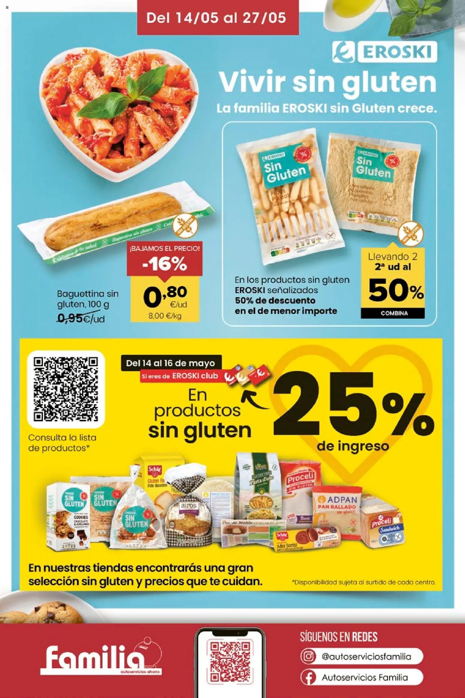 Eroski Miramos por ti │ válido desde el 14.05.2026 | Página: 16 | Productos: Pan, Chocolate, Té, Σανίδα