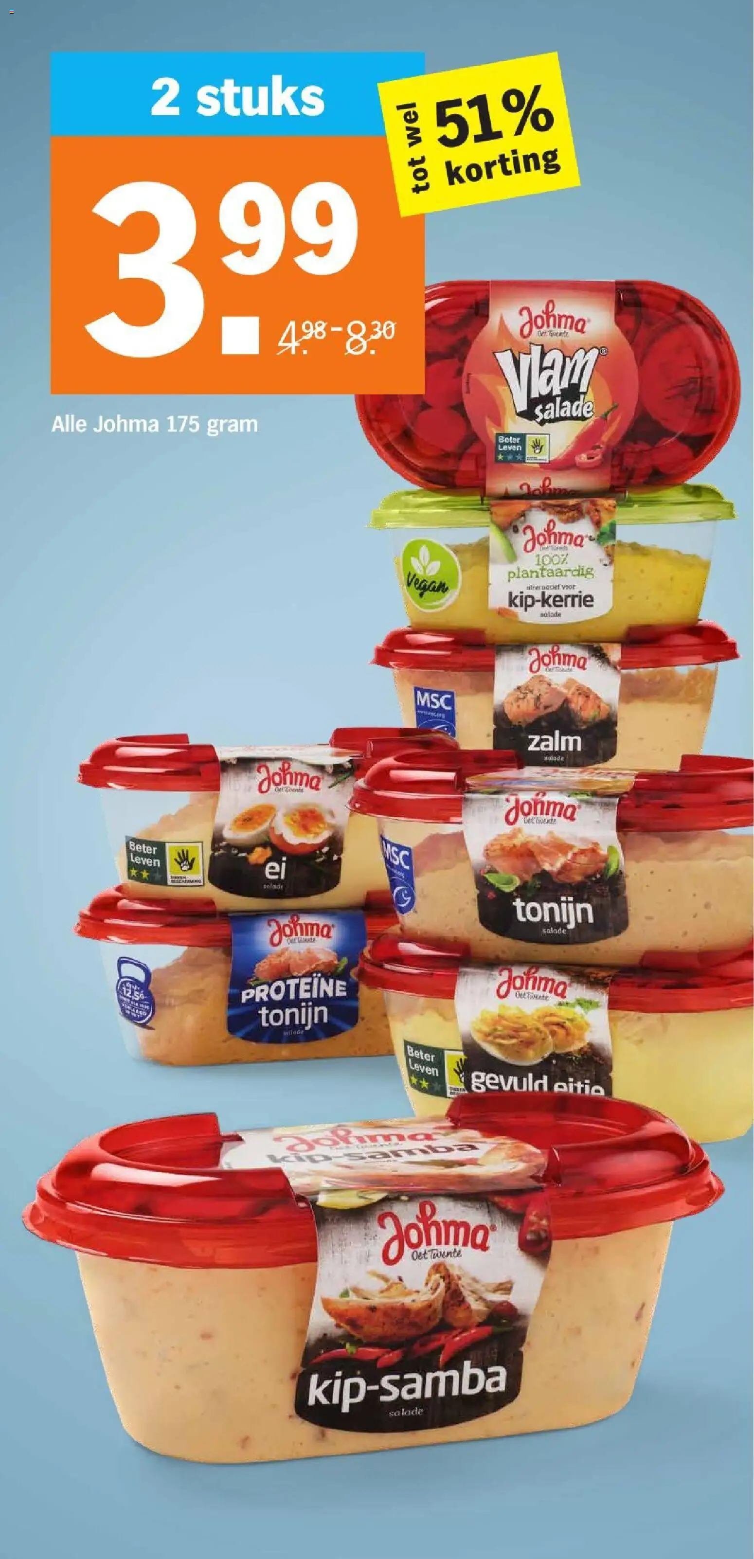 {H1} | Pagina: 18 | Producten: Proteïne, Zalm, Salade, Tonijn
