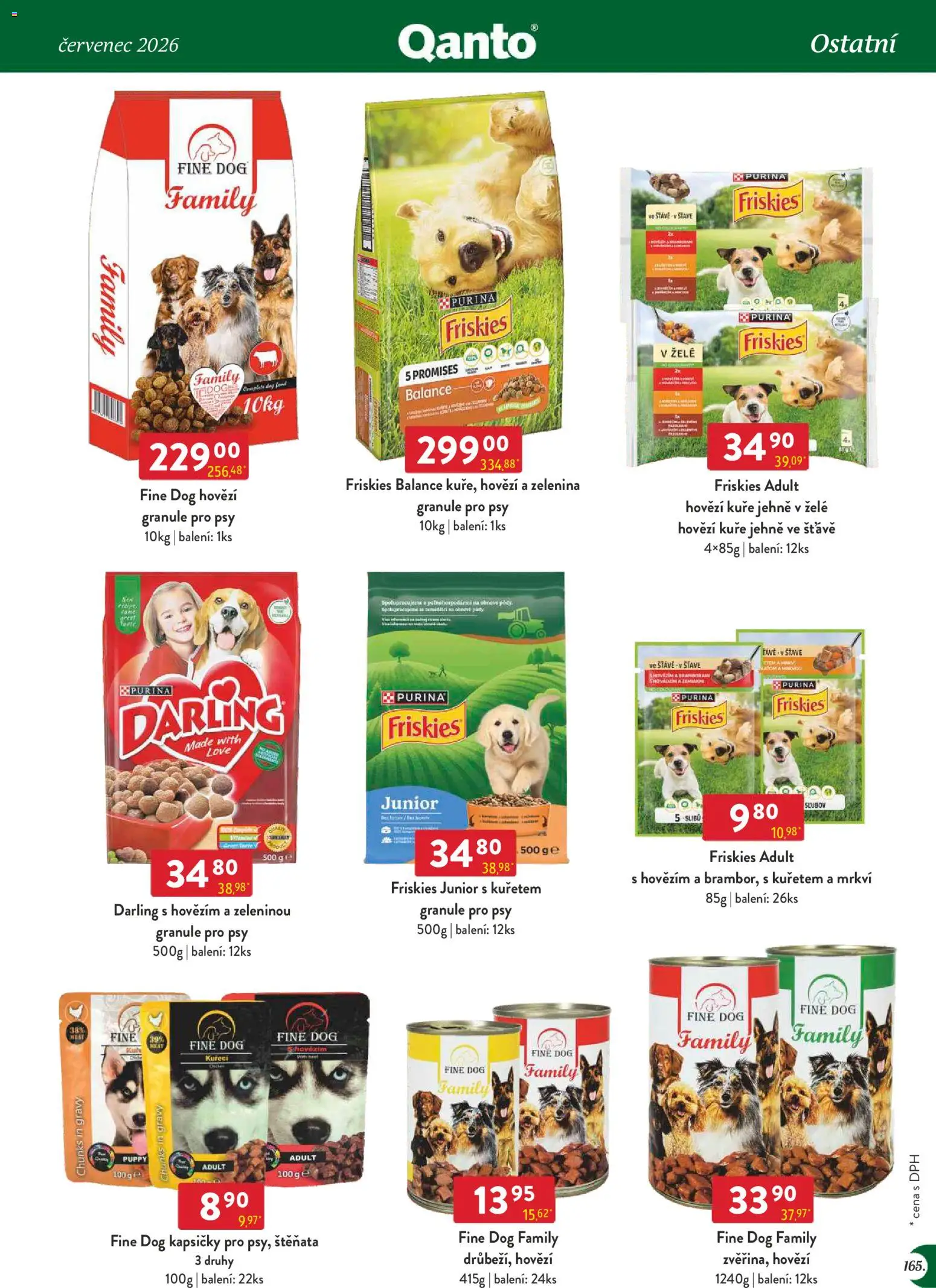 Astur & Qanto leták - Velkoobchod 07/2026 od 01.07.2026 | Strana: 165 | Produkty: Hovězí, Granule pro psy, Purina, Zelenina