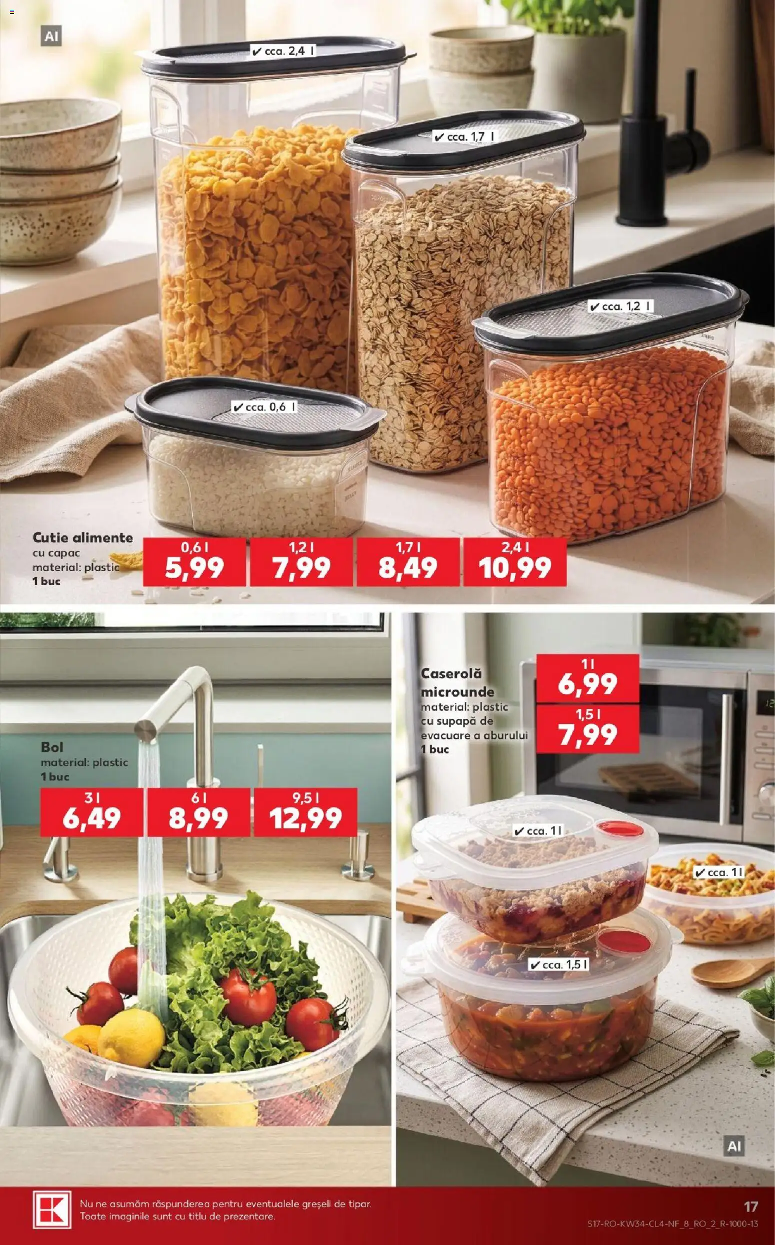 Noul catalog Kaufland – valabil de la 19.08.2026 | Pagină: 17 | Produse: Caserola, Cutie alimente, Cutie