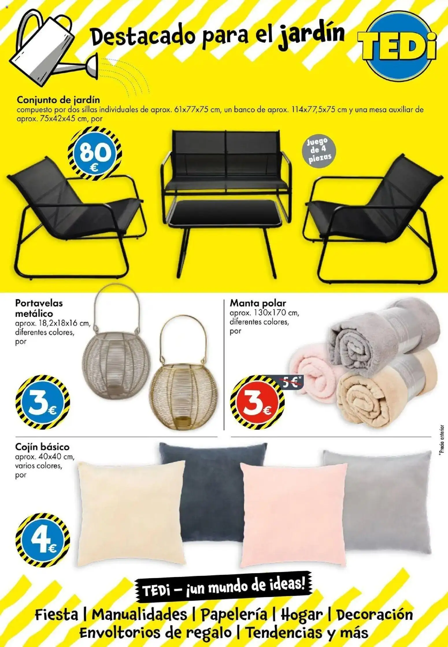TEDi folleto │ válido desde el 18.06.2026 | Página: 2 | Productos: Manta, Mesa auxiliar, Cojín, Mesa