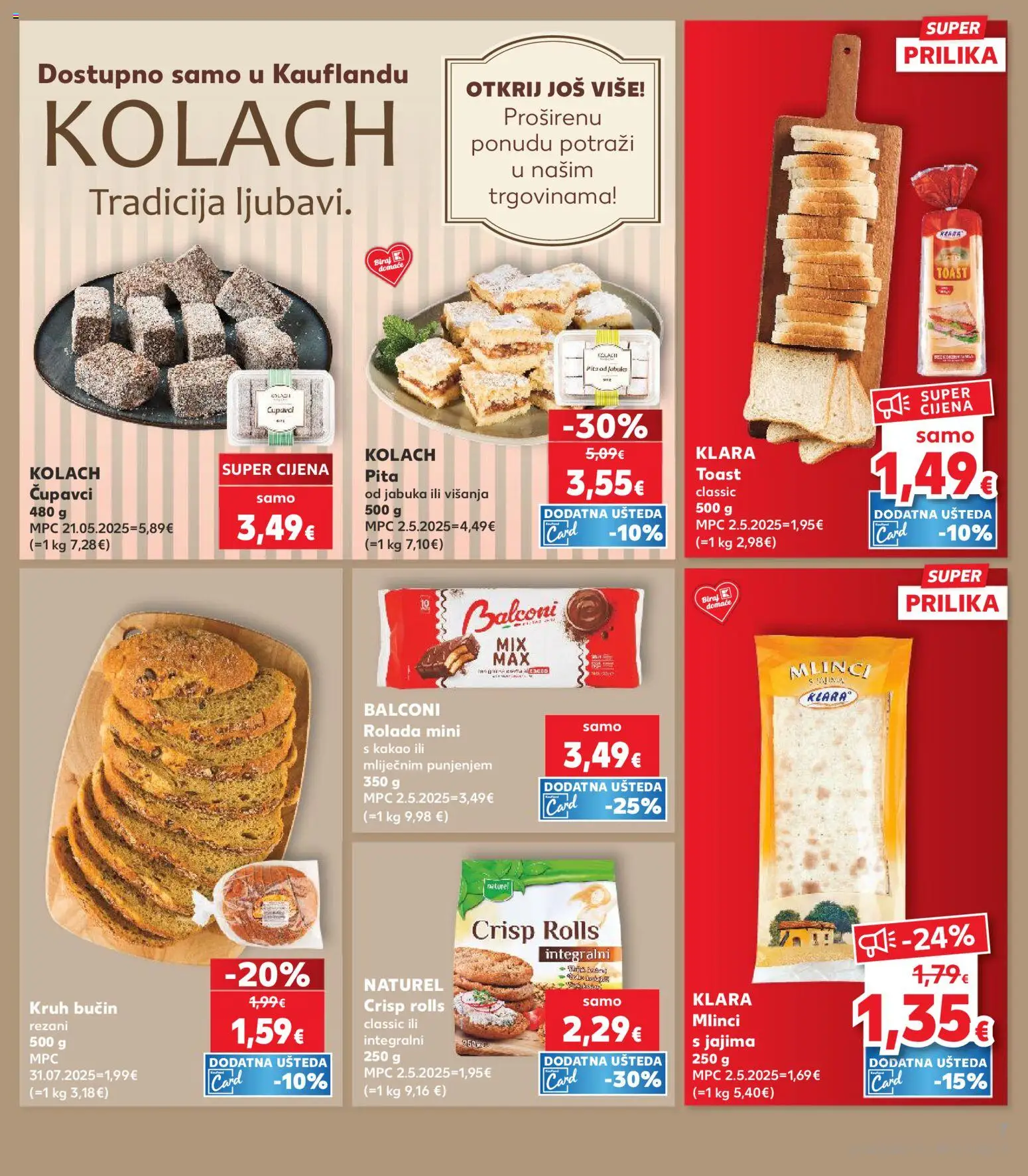Kaufland HR akciós ujság - amely érvényes a következő dátumtól: 2026.07.01. | Oldal: 7 | Termékek: Pita