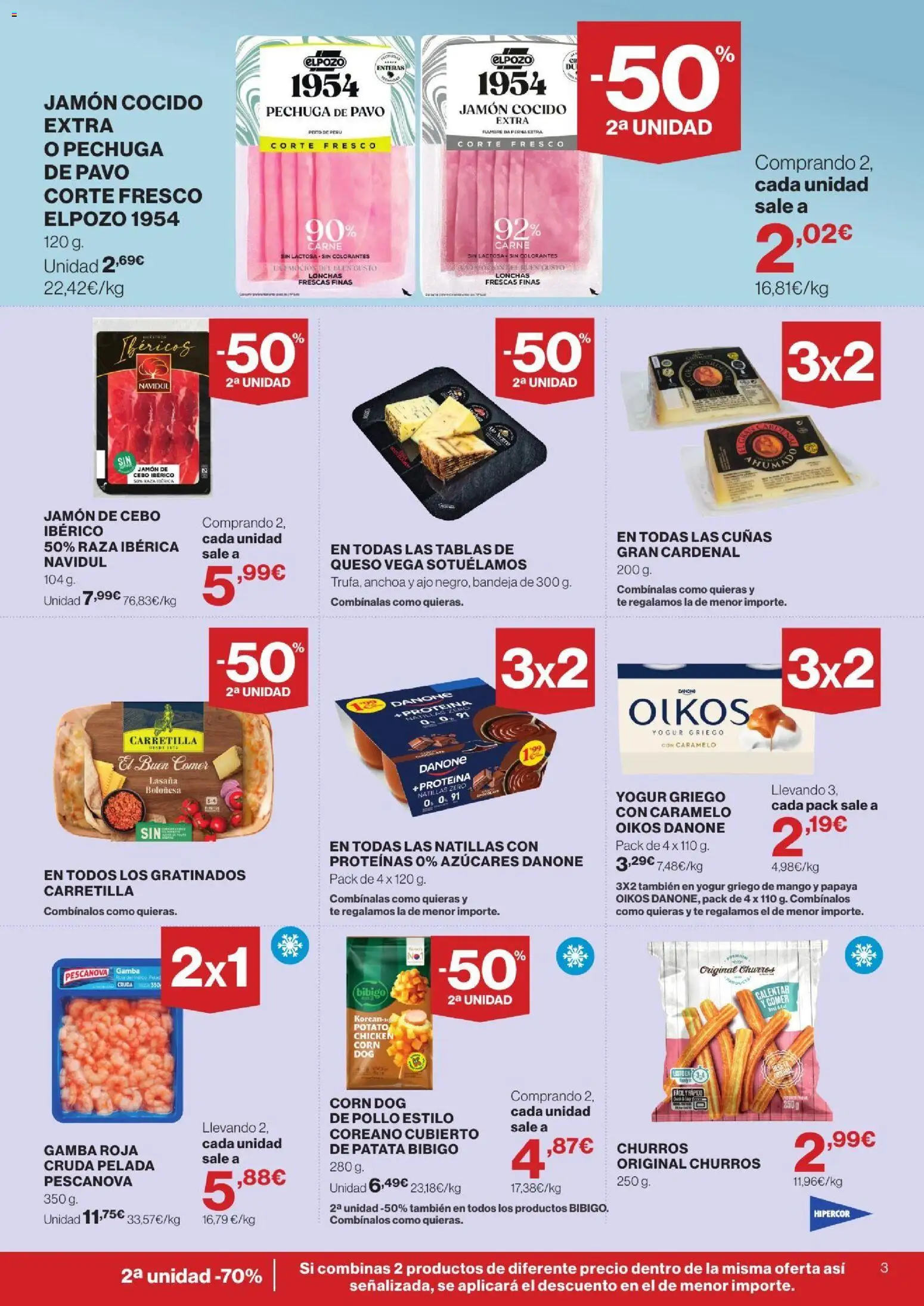 Hipercor catálogo │ válido desde el 13/08/2026 | Página: 3 | Productos: Jamón, Jamón cocido, Mango, Anchoa