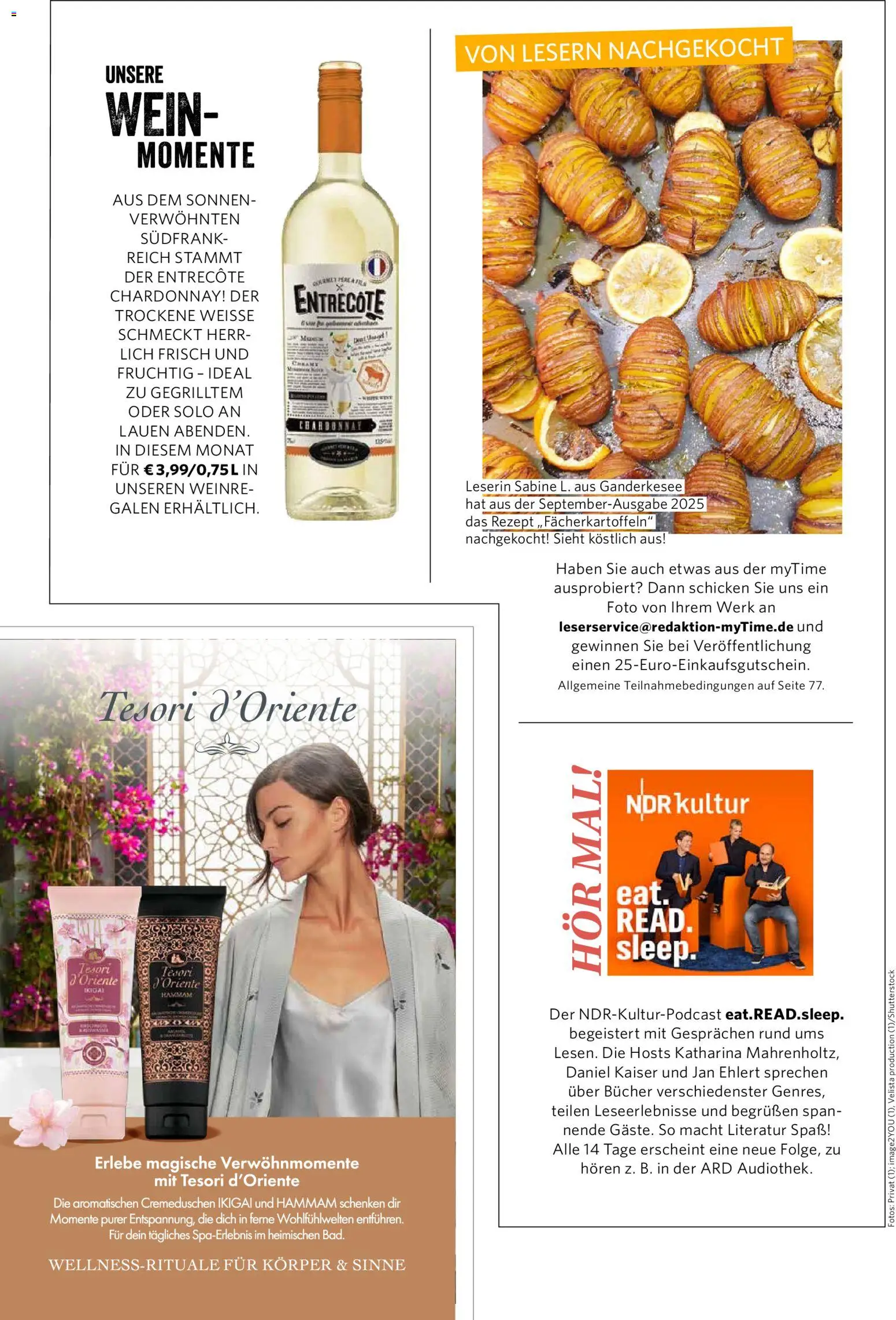 Famila Nordwest myTime August 2026 – gültig ab 01.08.2026 | Seite: 10 | Produkte: Entrecote, Wein