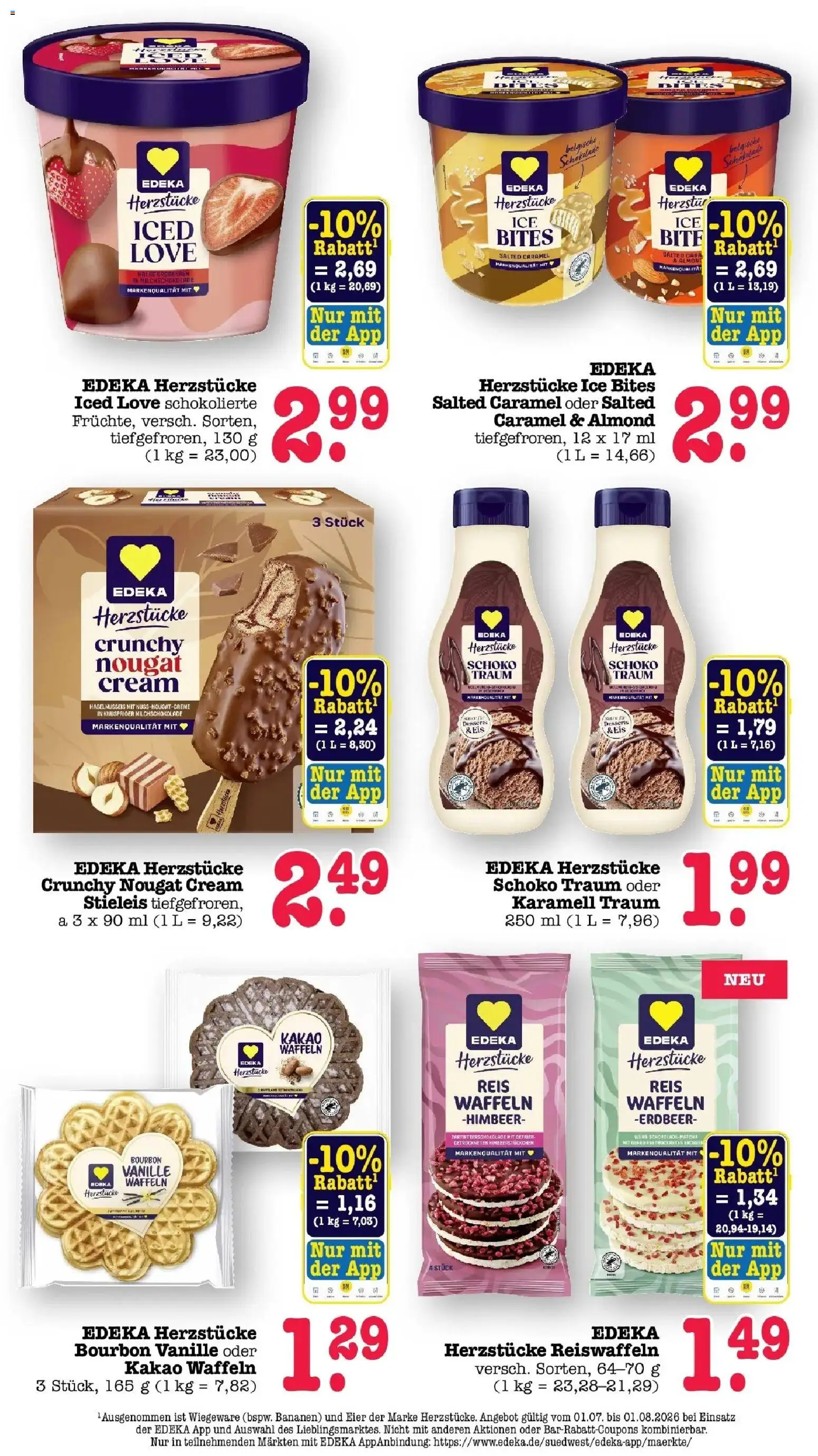 Edeka Prospekt Bühlertal – gültig ab 27.07.2026 | Seite: 35 | Produkte: Schokolade, Bananen, Reis, Eis