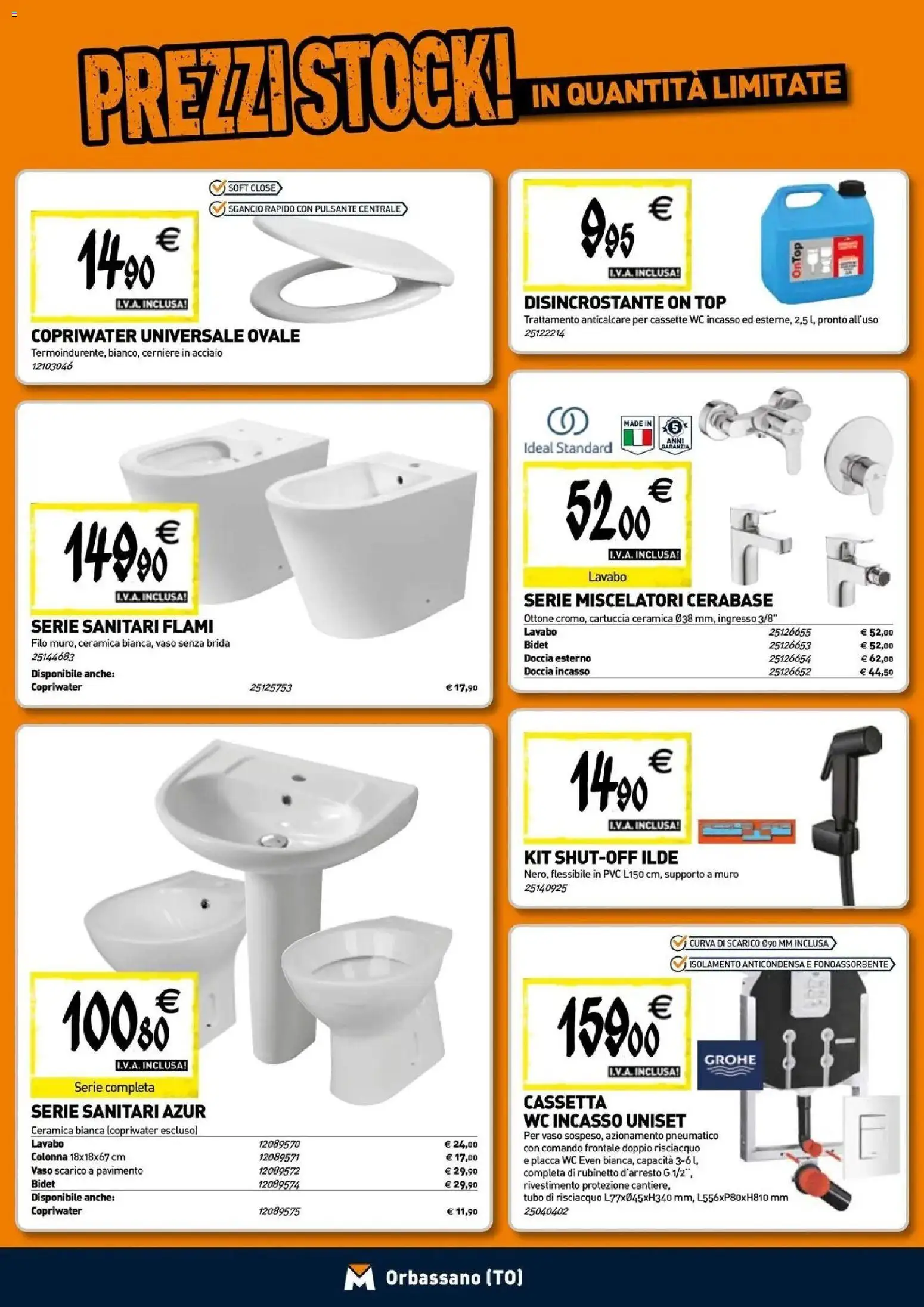Nuovo TECNOMAT catalogo Orbassano dal 24/09/2026 > offerte anteprima 🛍️ | Pagina: 4 | Prodotti: Pavimento, Tubo, WC, Doccia
